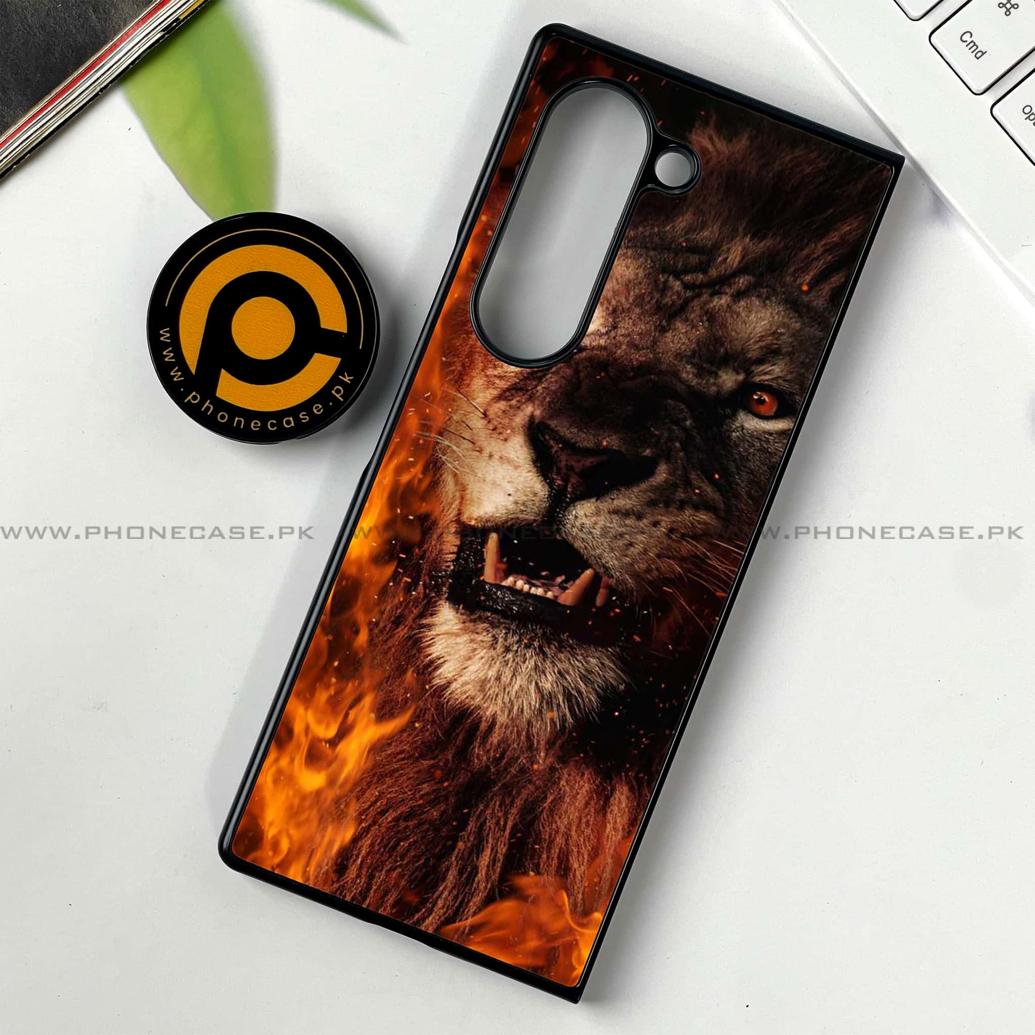 Samsung Galaxy Z Fold 6 - Tiger Series - Premium Printed Metal soft Bumper shock Proof Case