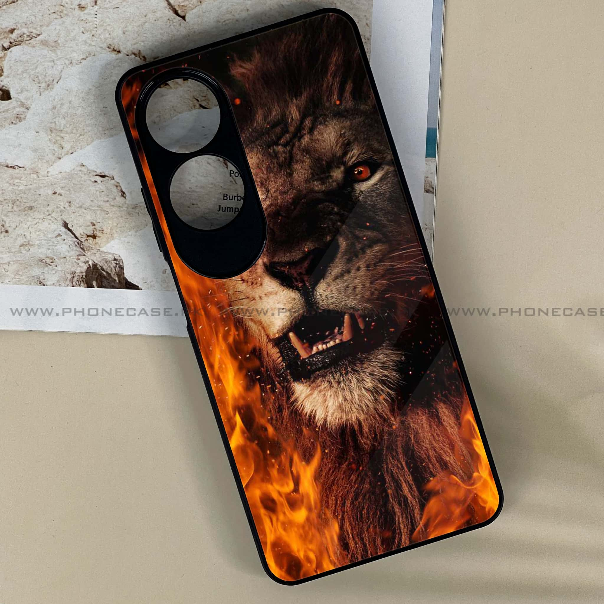 Oppo A60 - Tiger Series - Premium Printed Metal soft Bumper shock Proof Case