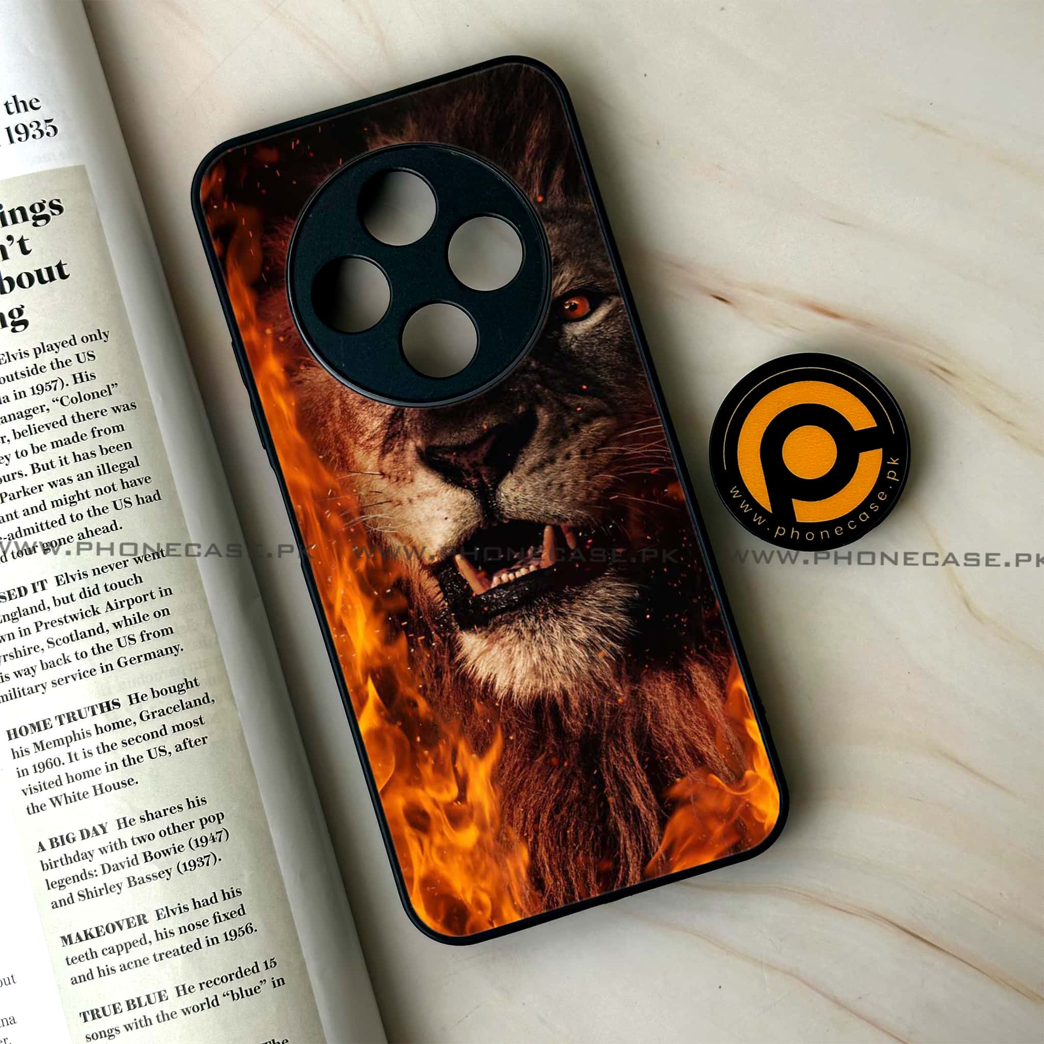 Oppo F27 Pro - Tiger Series - Premium Metal Printed soft Bumper Shock Proof Case