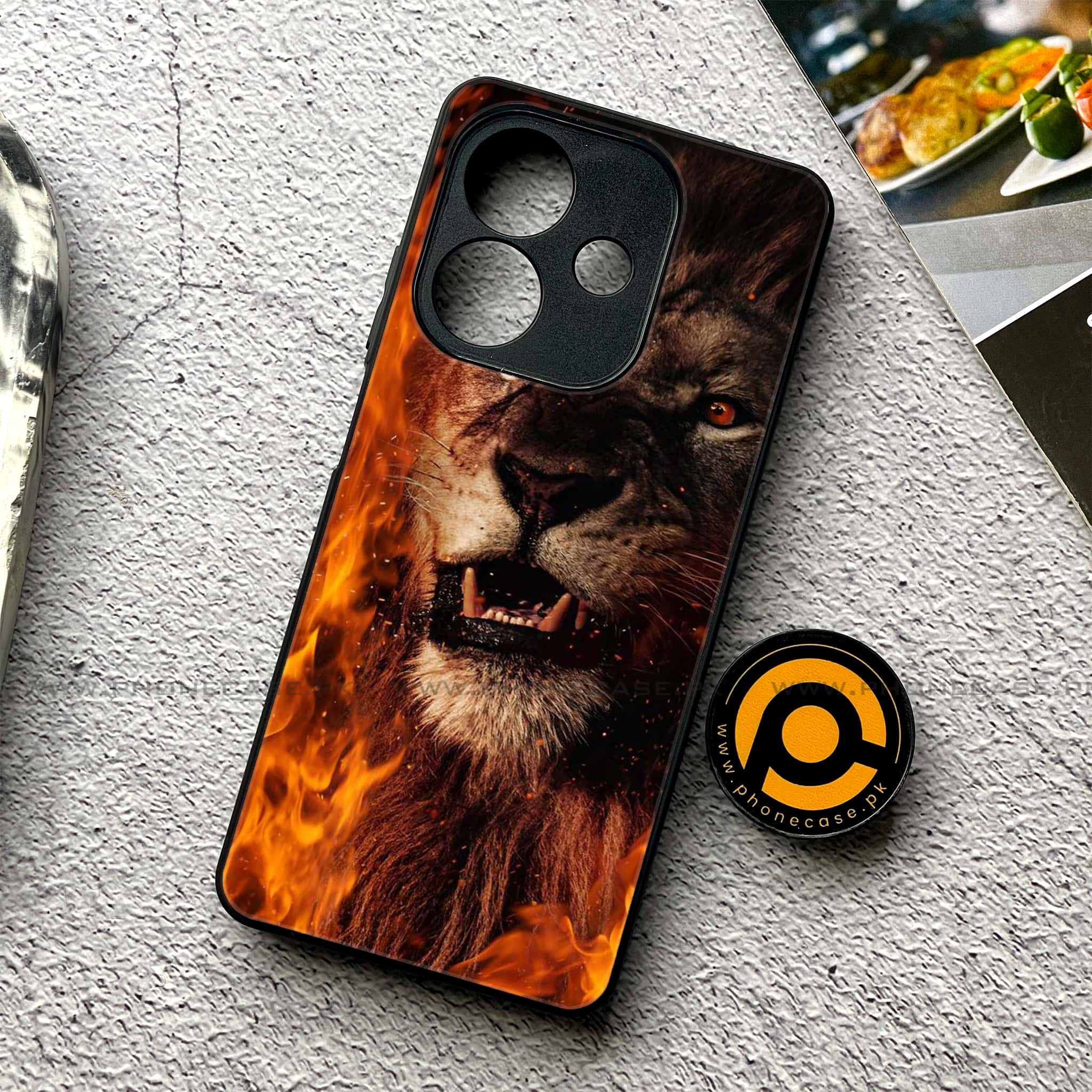 iPhone 16 Pro - Tiger Series - Premium Printed Metal soft Bumper shock Proof Case