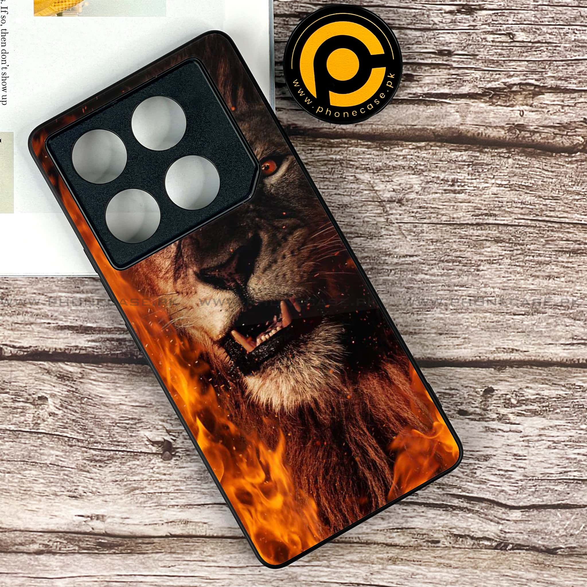 Infinix GT 20 Pro - Tiger Series - Premium Printed Glass soft Bumper shock Proof Case