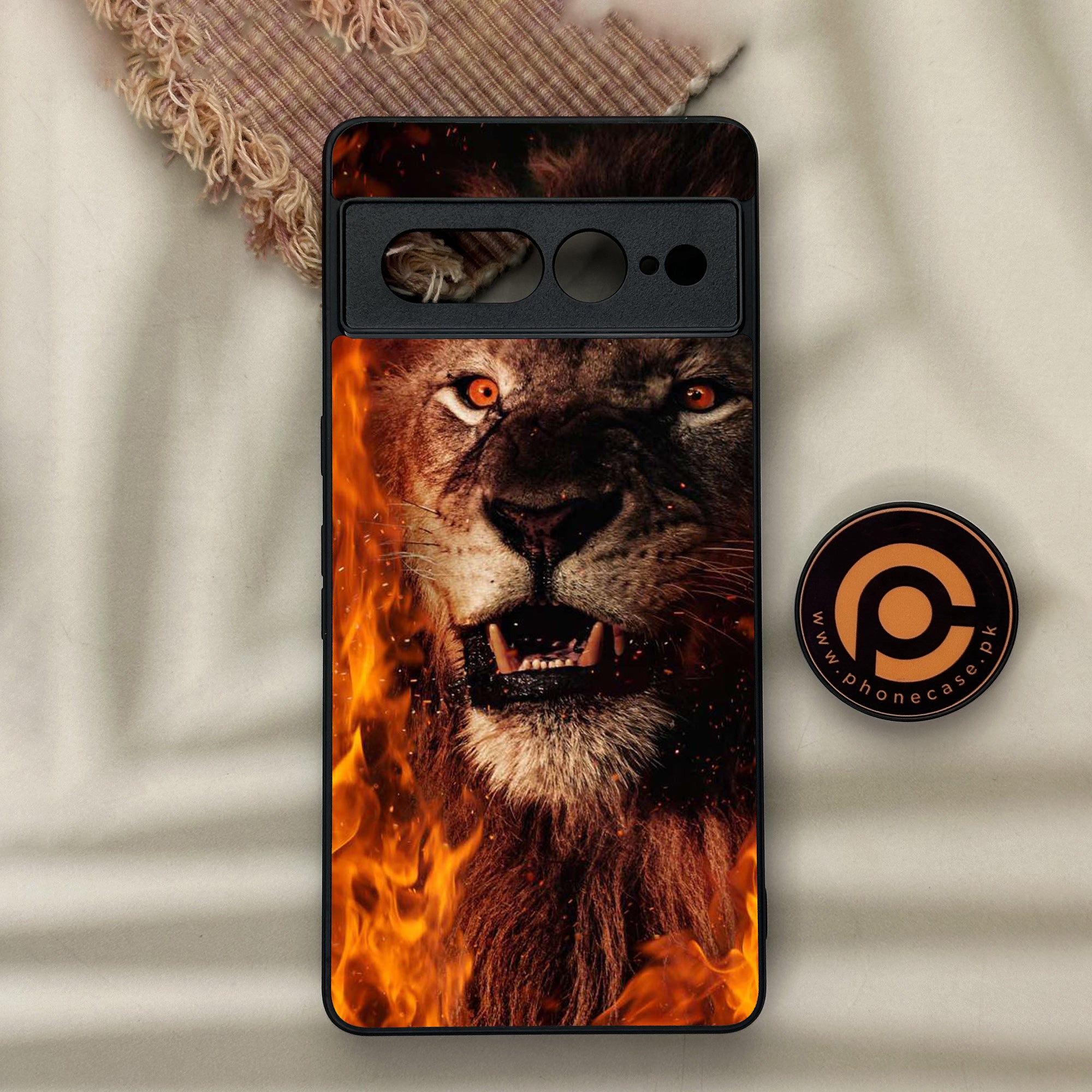 Google Pixel 7 Pro - Tiger Series - Premium Metal Printed soft Bumper Shock Proof Case