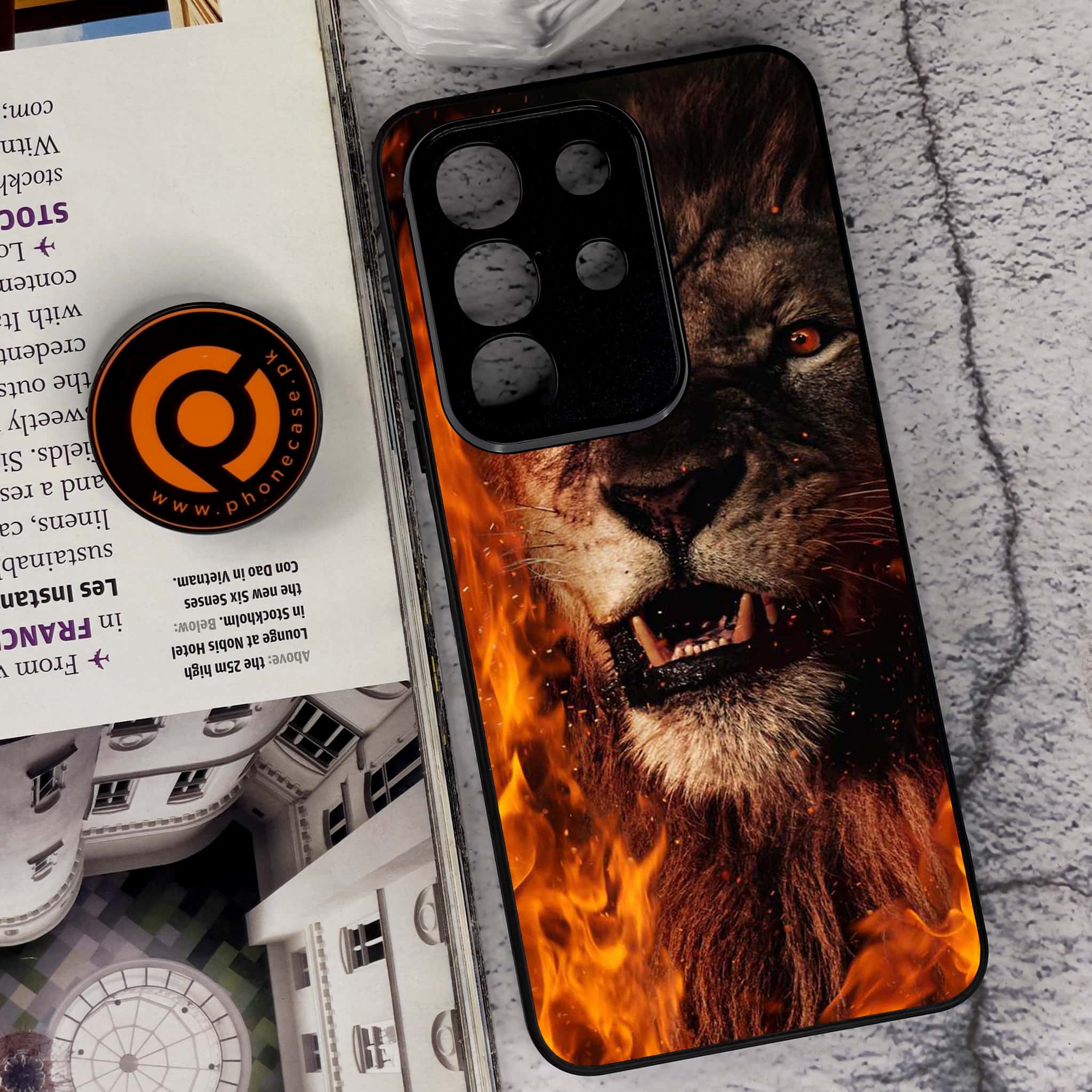 Vivo Y29 4G - Tiger Series - Premium Metal Printed soft Bumper Shock Proof Case