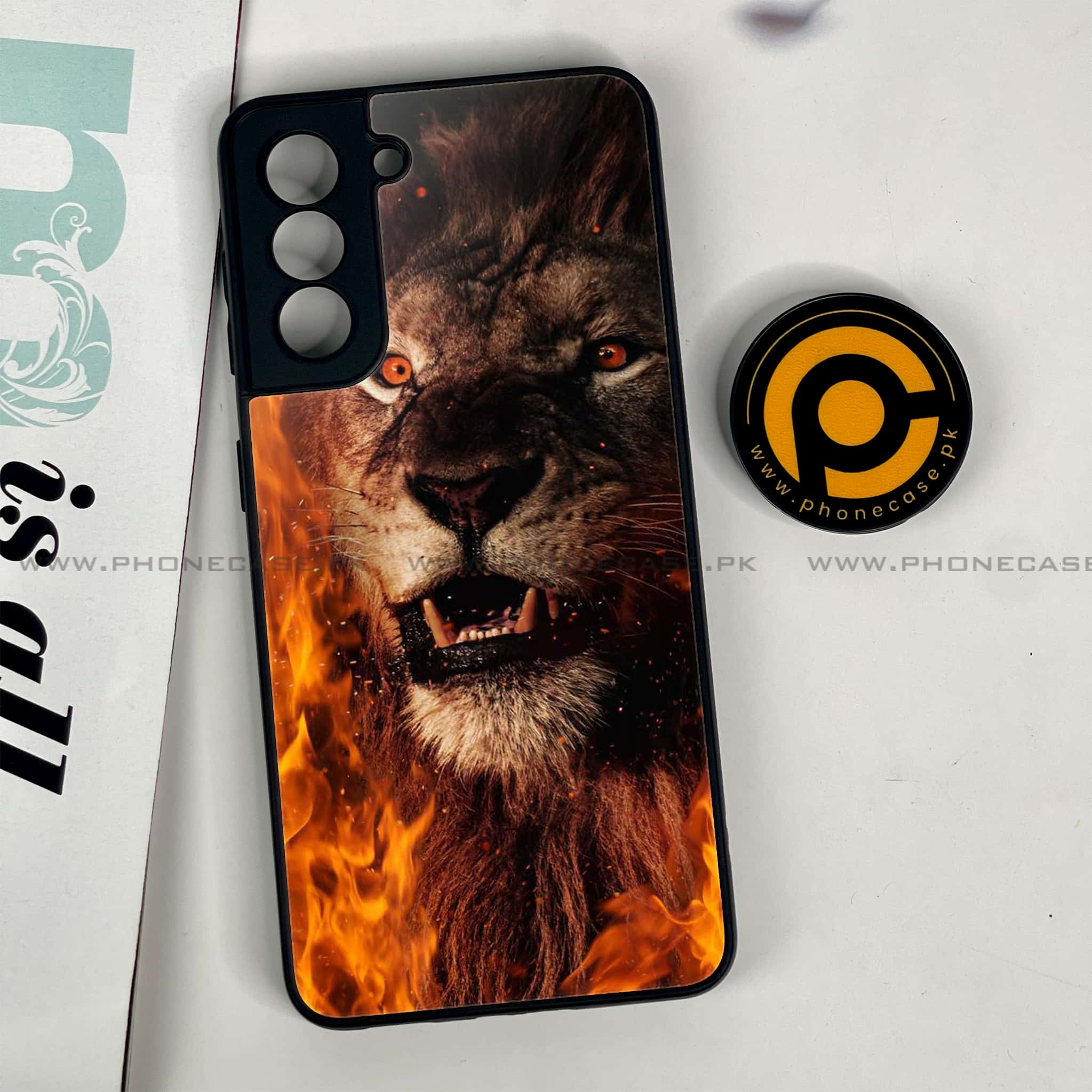 Samsung Galaxy S21 - Tiger Series - Premium Printed Glass soft Bumper shock Proof Case