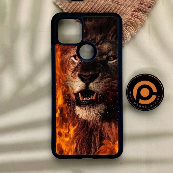 Google Pixel 4a 5G - Tiger Design 2 - Premium Metal Printed Soft Bumper Shock Proof Case