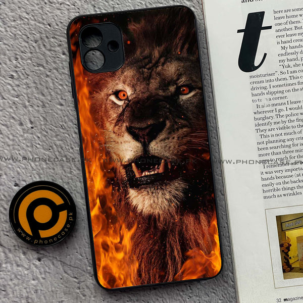 Samsung Galaxy A04 - Tiger Art Design 2  - Premium Printed Metal soft Bumper shock Proof Case  CS-25585