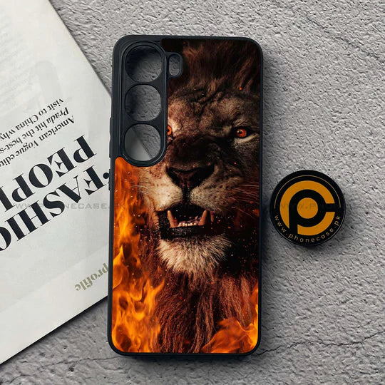 Vivo Y200 4G - Tiger Design 2 - Premium Metal Printed soft Bumper Shock Proof Case CS-36612