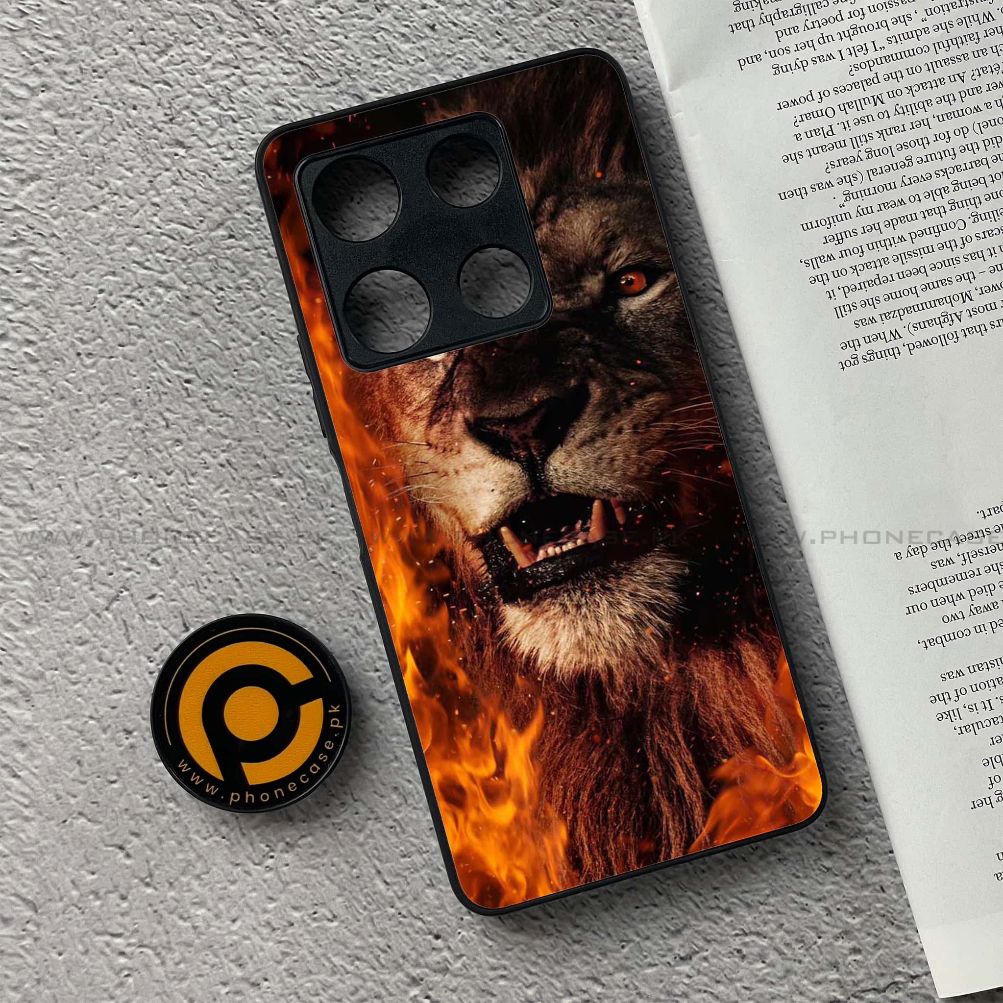 Infinix Note 30 Pro - Tiger Series - Premium Metal Printed soft Bumper shock Proof Case