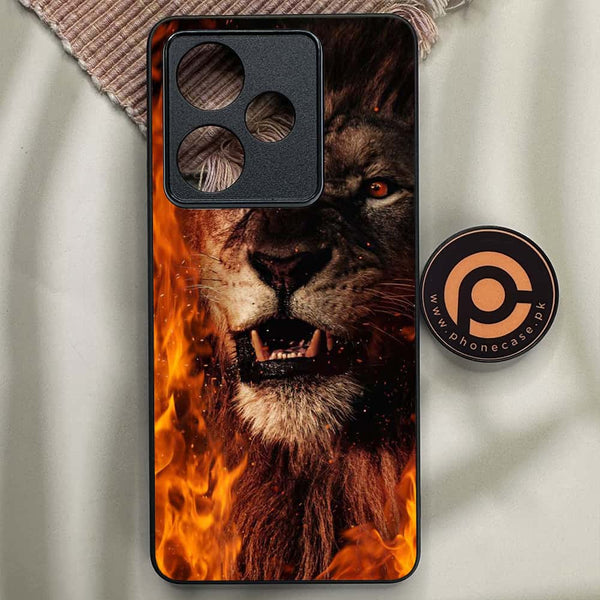 Realme GT 7 - Tiger Series - Premium Metal Printed soft Bumper shock Proof Case
