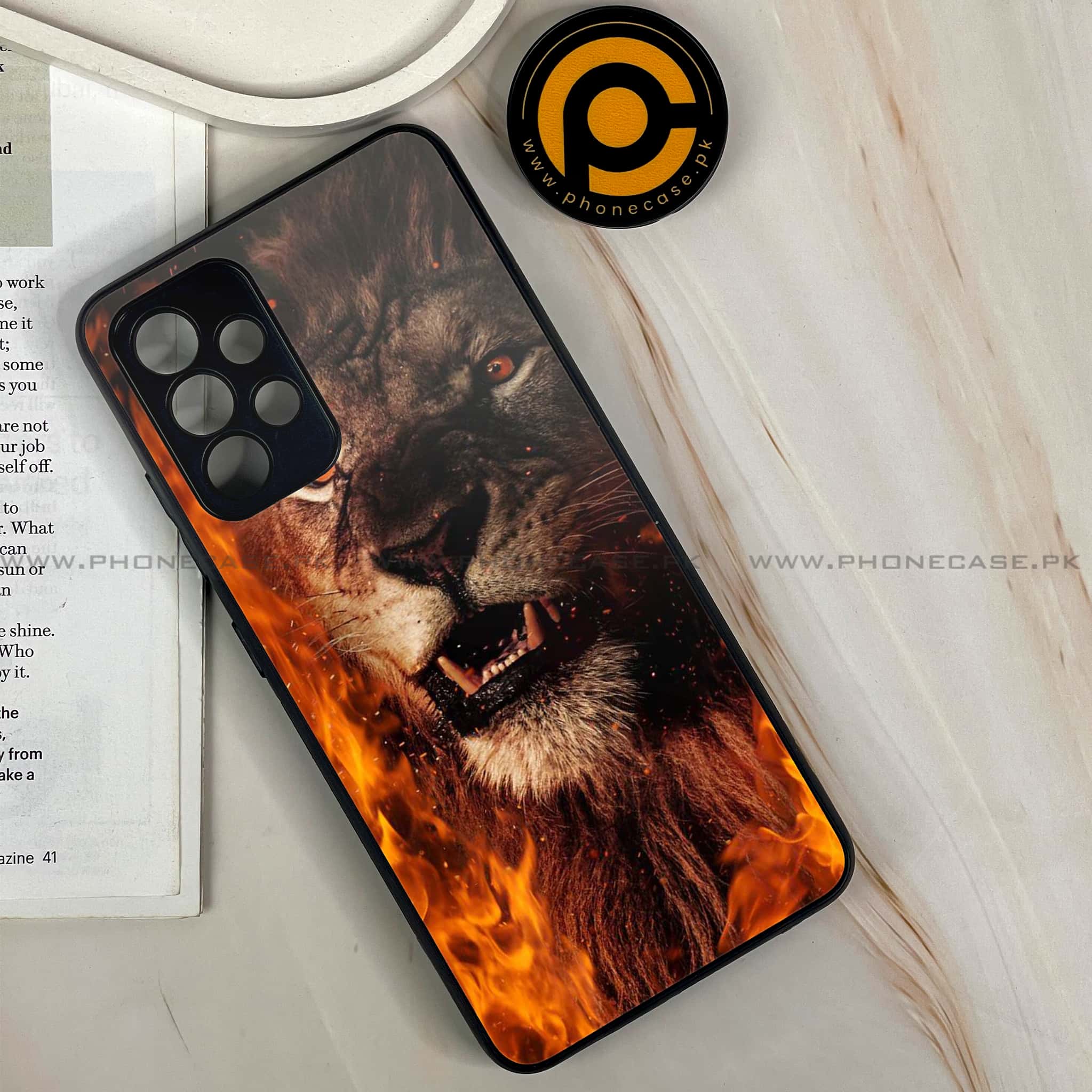 Samsung Galaxy A13 - Tiger Art Series - Premium Printed Glass soft Bumper shock Proof Case