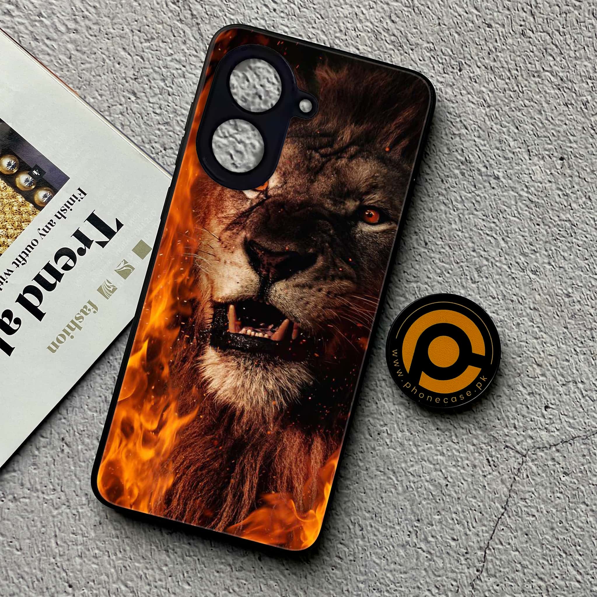Xiaomi Redmi A5 - Tiger Series - Premium Metal Printed soft Bumper shock Proof Case