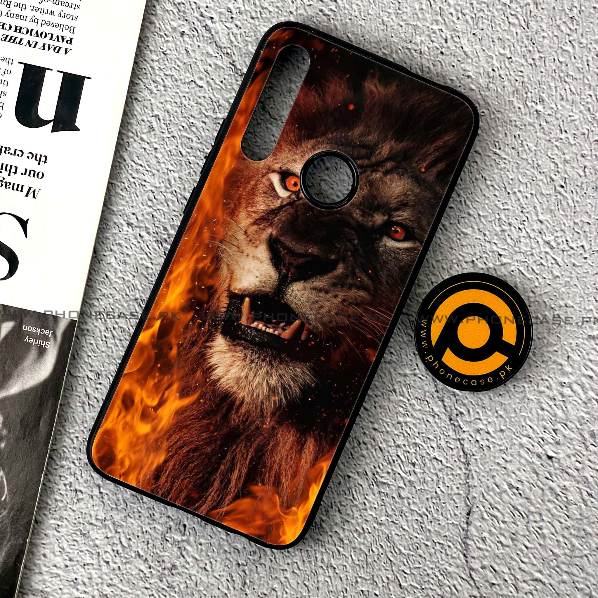 Huawei Y9 Prime (2019) - Tiger Art Series - Premium Printed Glass soft Bumper shock Proof Case