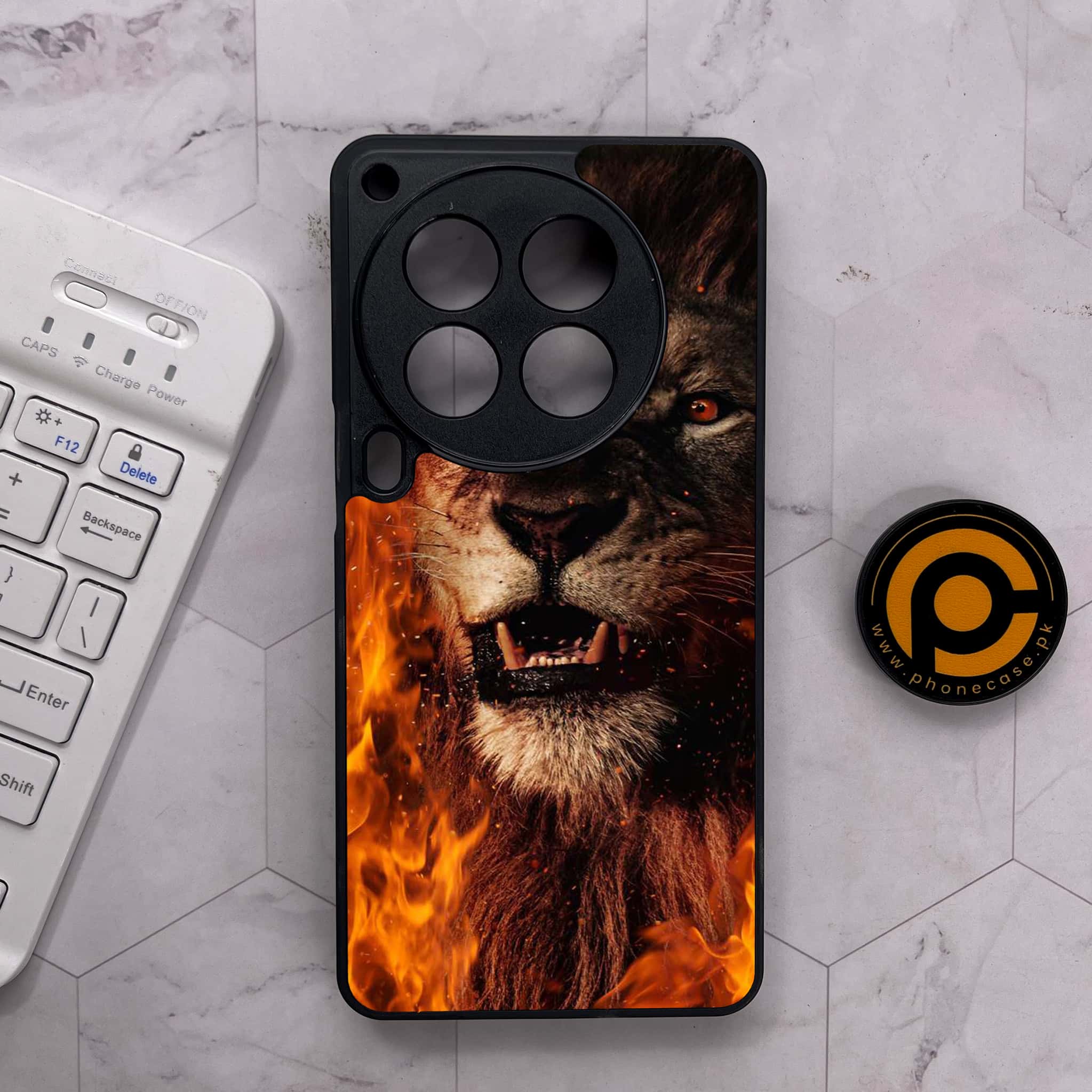 Tecno Camon 30 Premier - Tiger Series - Premium Metal Printed soft Bumper shock Proof Case