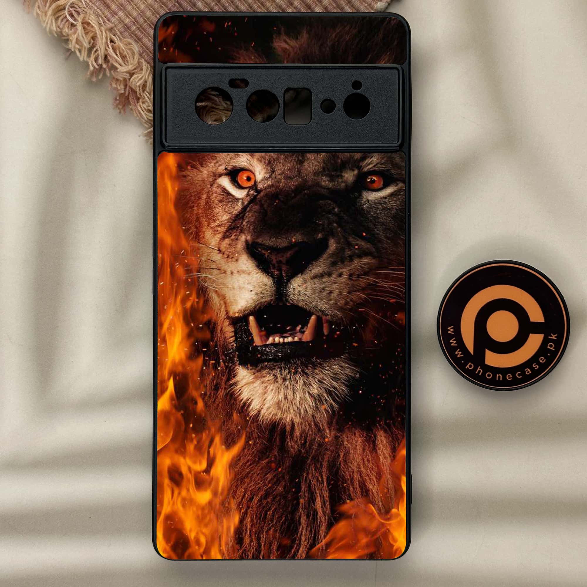 Google Pixel 6A - Tiger Series - Premium Metal Printed soft Bumper Shock Proof Case