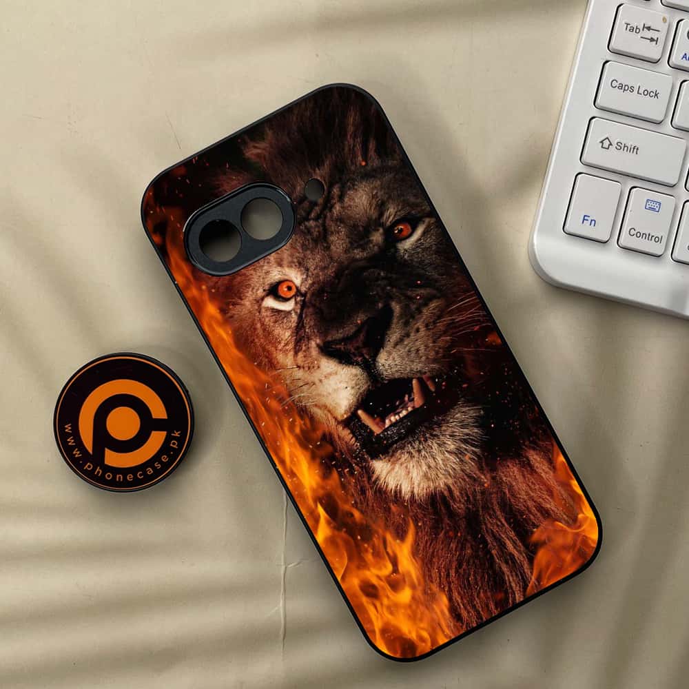 Google Pixel 9a - Tiger Series - Premium Metal Printed soft Bumper Shock Proof Case