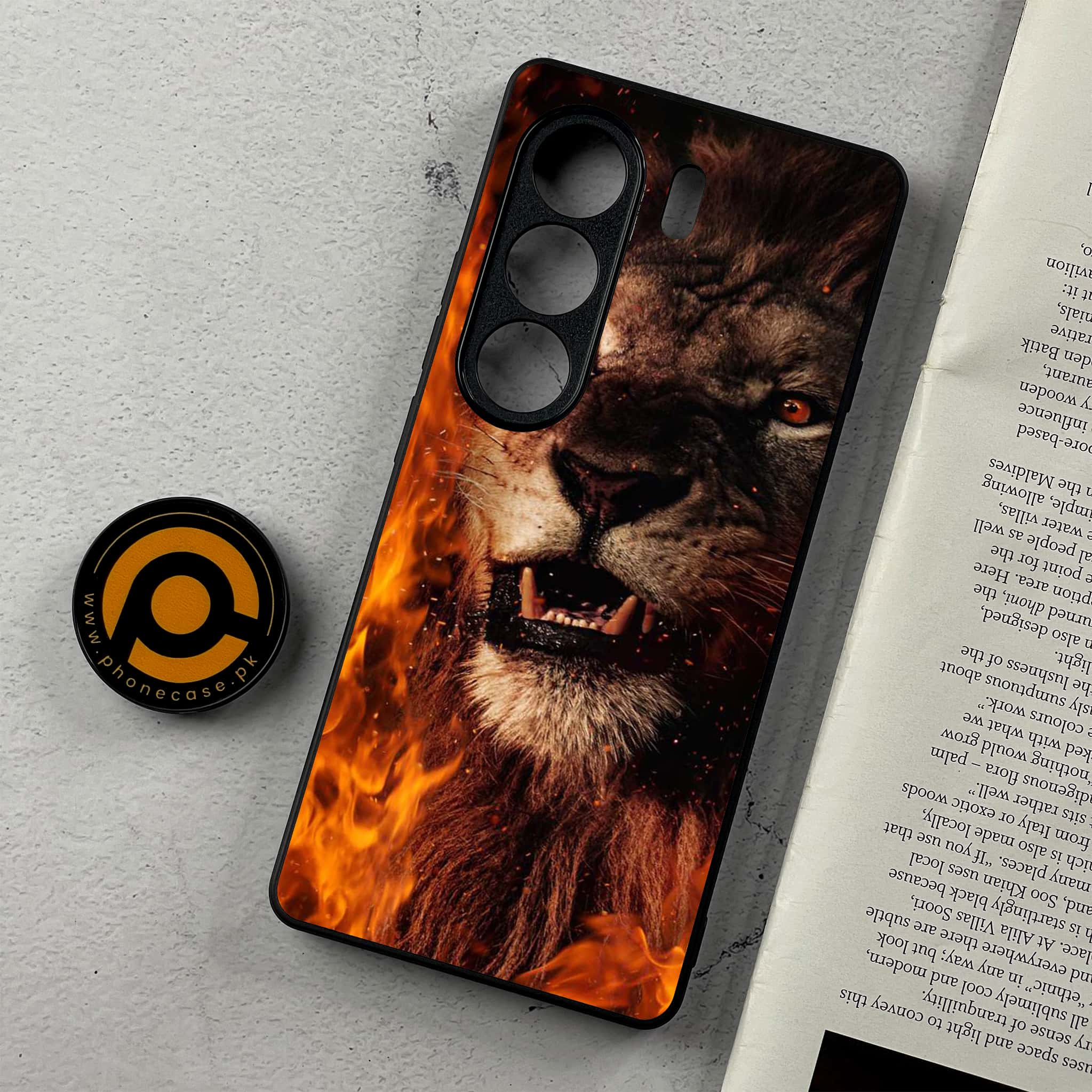 Tecno Camon 40 - Tiger Series - Premium Metal Printed Soft Bumper Shockproof Case
