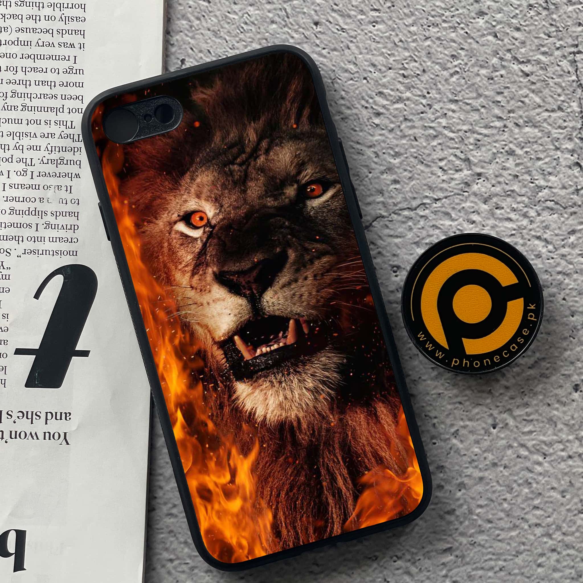 iPhone 7 / 8 - Tiger Art Series - Premium Printed Glass soft Bumper shock Proof Case