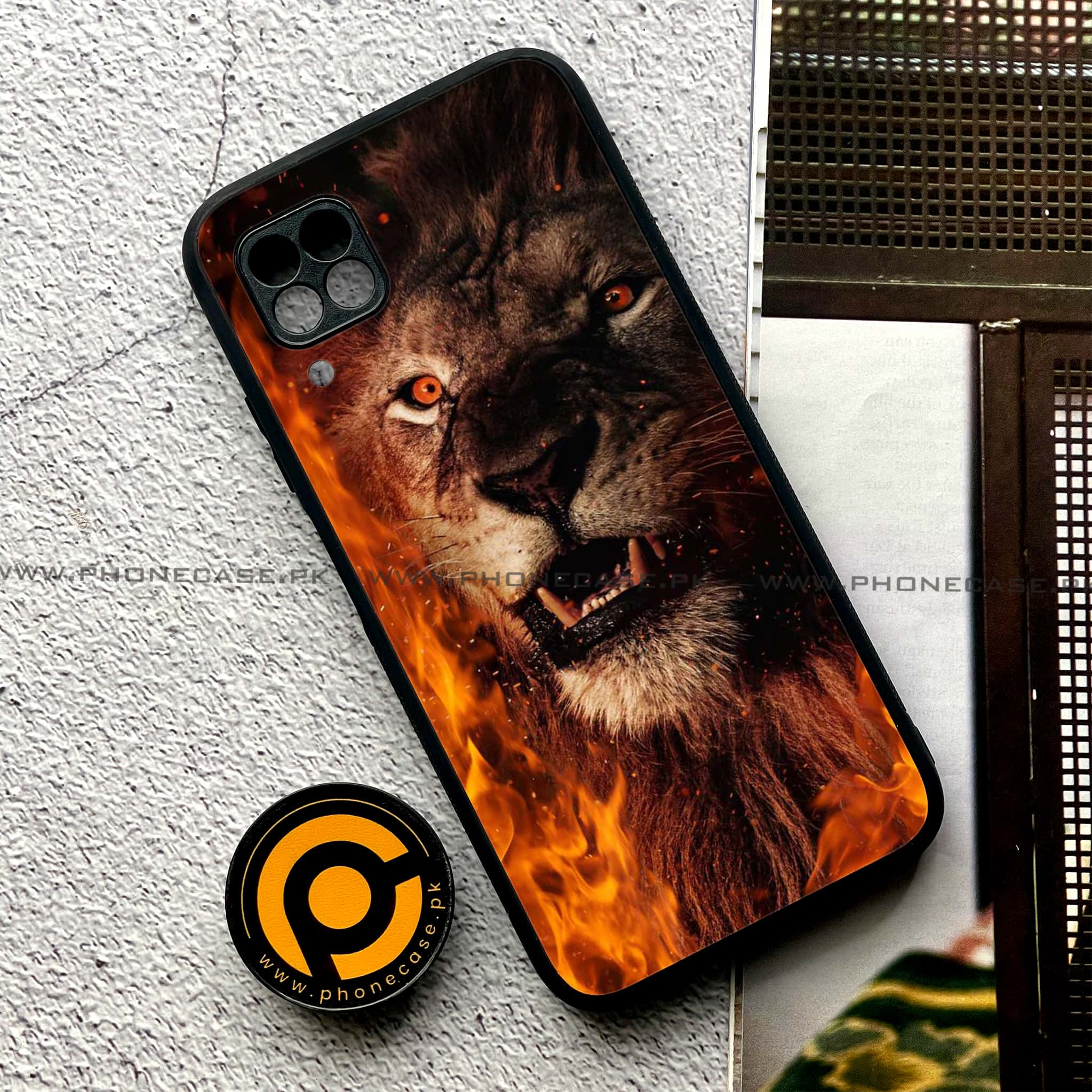 Huawei P40 Lite - Tiger Series - Premium Printed Glass soft Bumper shock Proof Case