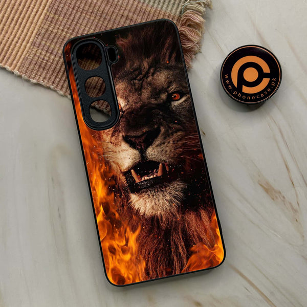 Vivo Y400 - Tiger Series - Premium Metal Printed soft Bumper shock Proof Case