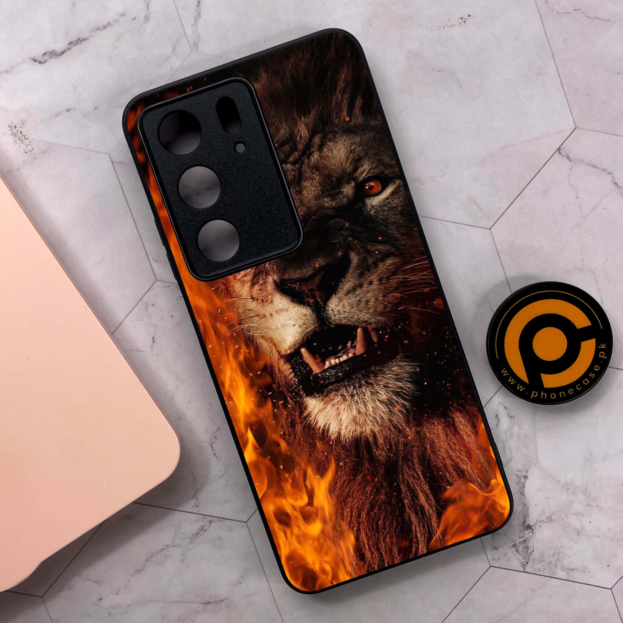 Realme C75x 4G - Tiger Series - Premium Metal Printed soft Bumper shock Proof Case