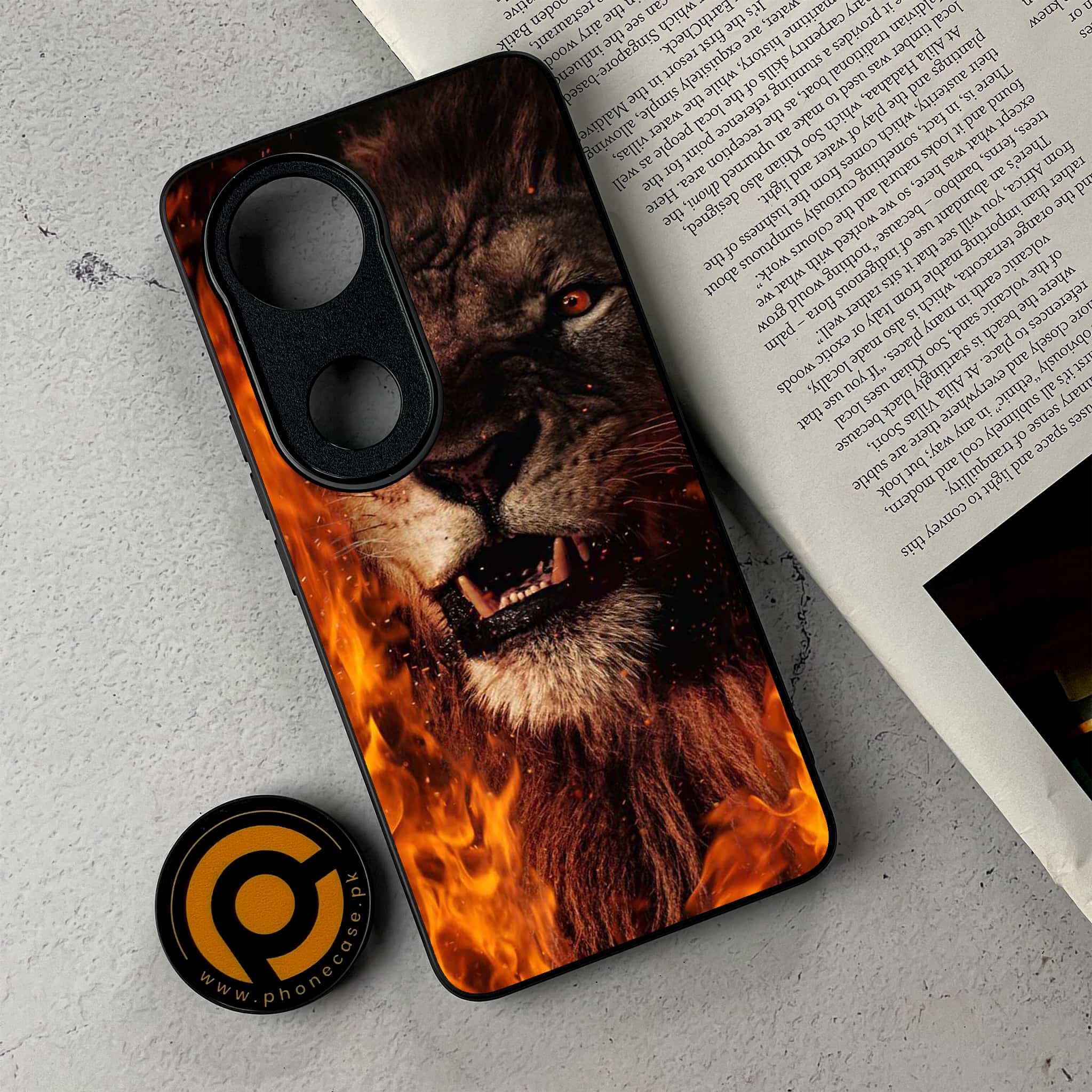 Vivo V50 -  Tiger Series - Premium Metal Printed Soft Bumper Shockproof Case