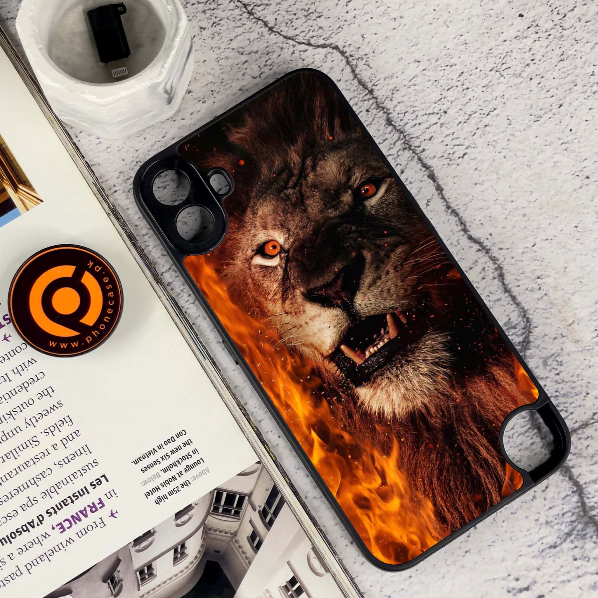 Nothing CMF Phone 1 - Tiger Series - Premium Metal Printed soft Bumper Shock Proof Case