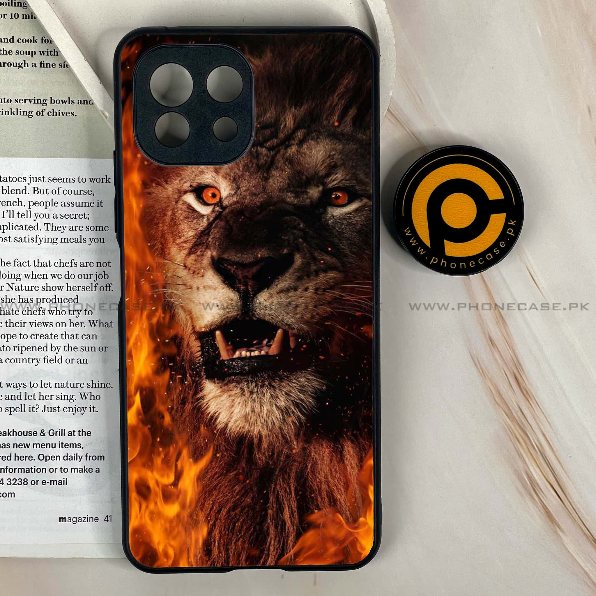 Mi 11 Lite - Tiger Art Series - Premium Printed Glass soft Bumper shock Proof Case