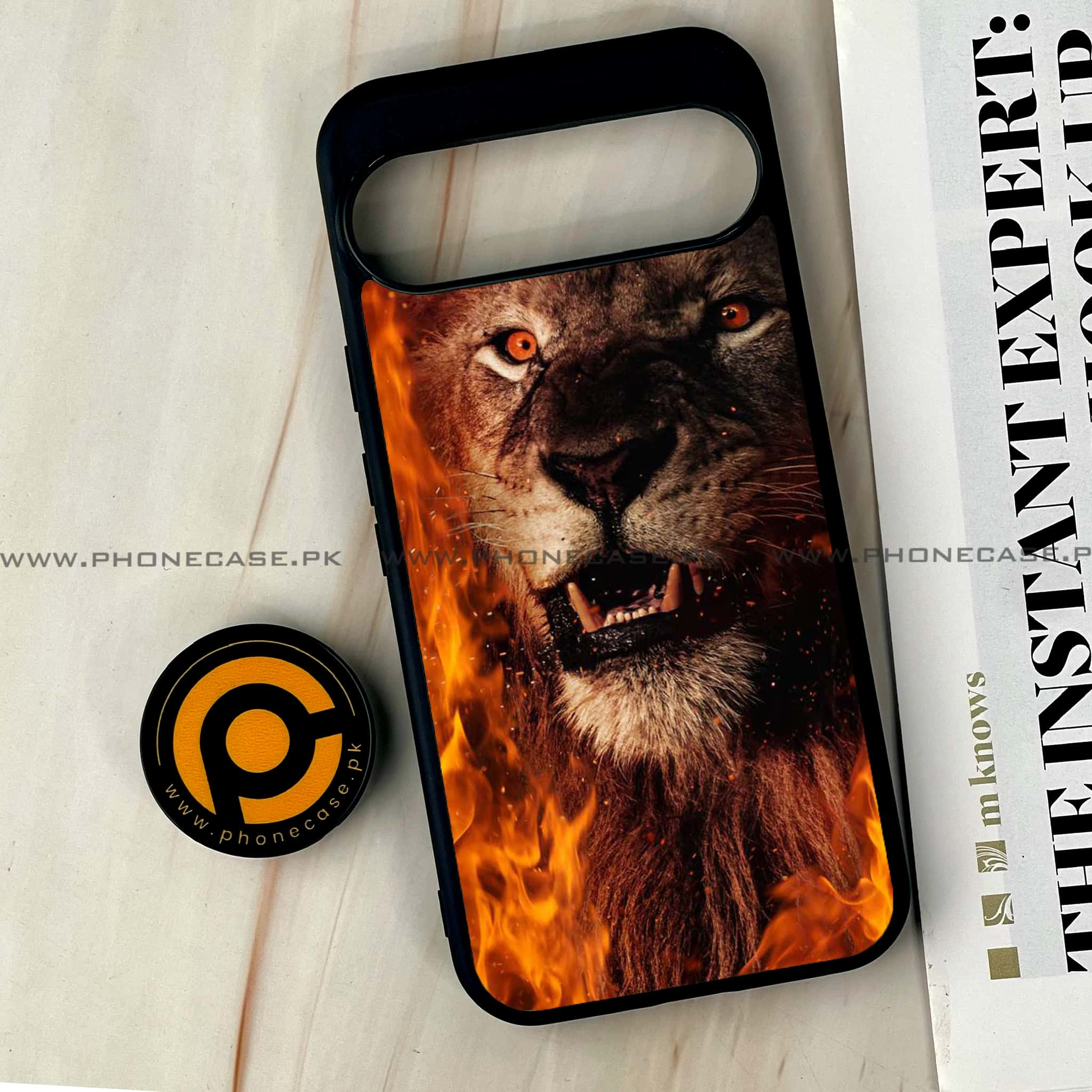 Google Pixel 9 Pro XL - Tiger Series - Premium Printed Glass soft Bumper shock Proof Case