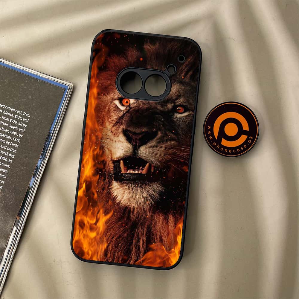Nothing Phone (2a) - Tiger Series - Premium Metal Printed soft Bumper Shock Proof Case