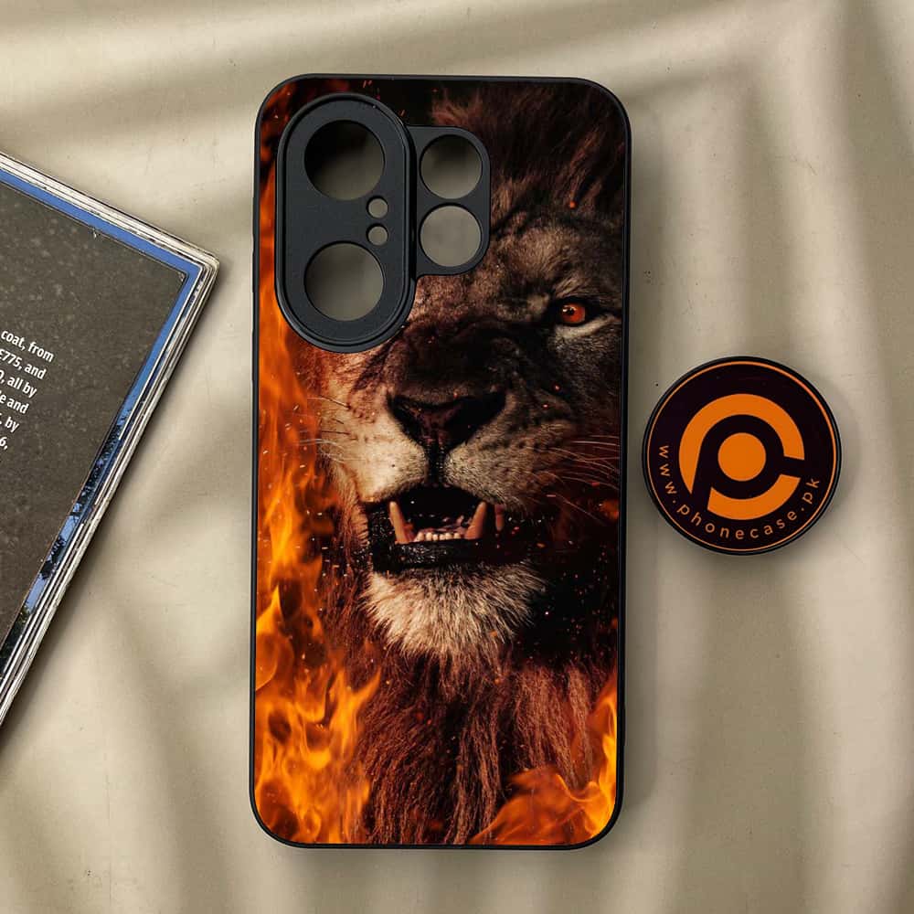 Vivo X200 FE - Tiger Series - Premium Metal Printed soft Bumper Shock Proof Case