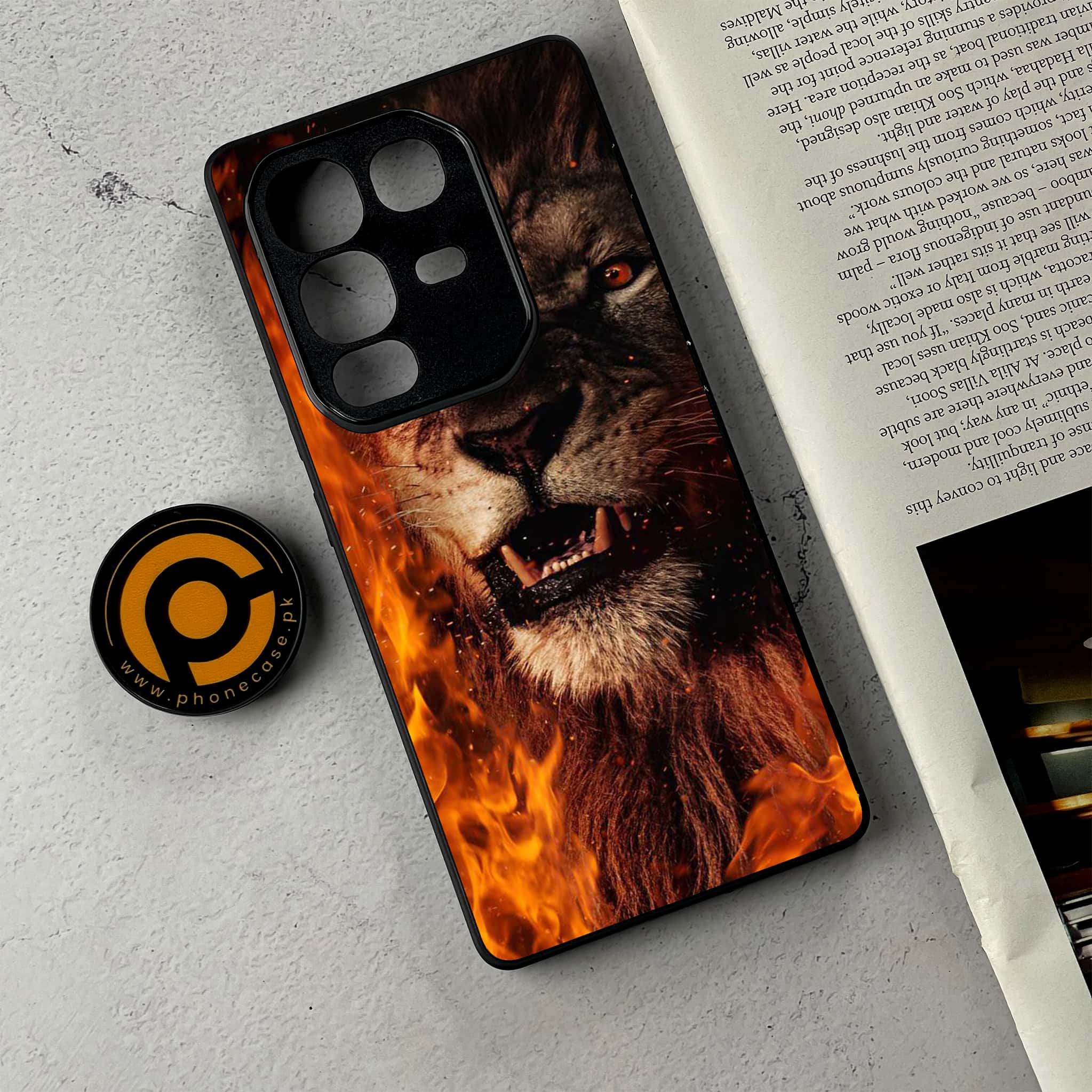 Infinix Note 50 - Tiger Series - Premium Metal Printed Soft Bumper Shockproof Case