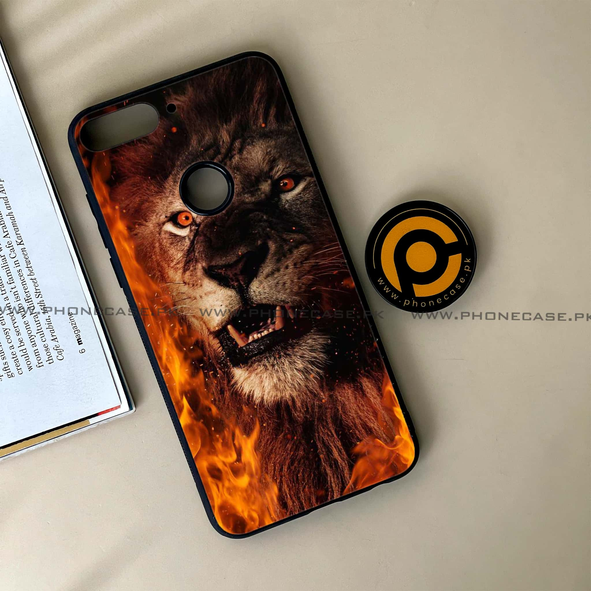 Huawei Y7 Prime (2018) - Tiger Series - Premium Printed Glass soft Bumper shock Proof Case