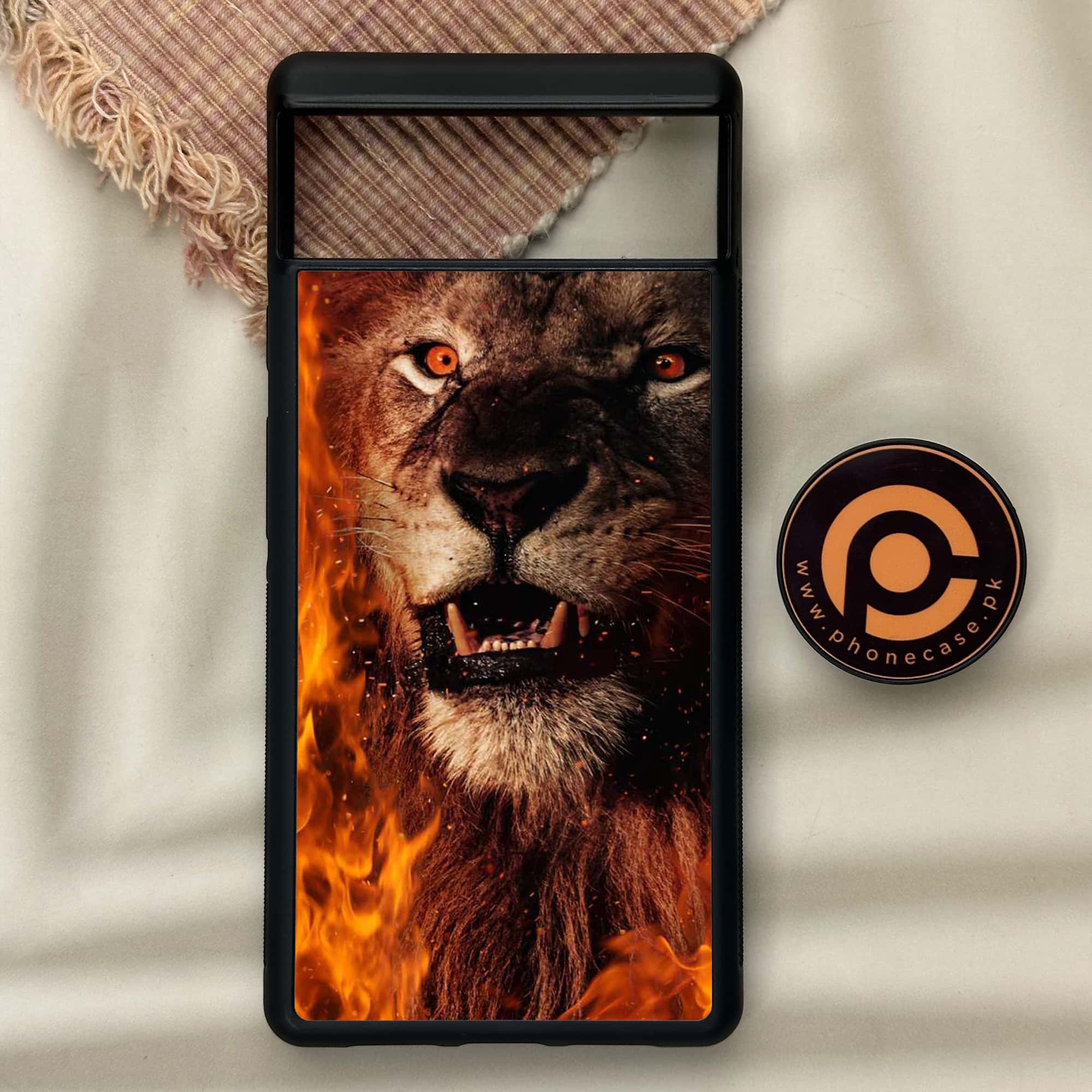 Google Pixel 6 - Tiger Series - Premium Metal Printed soft Bumper Shock Proof Case