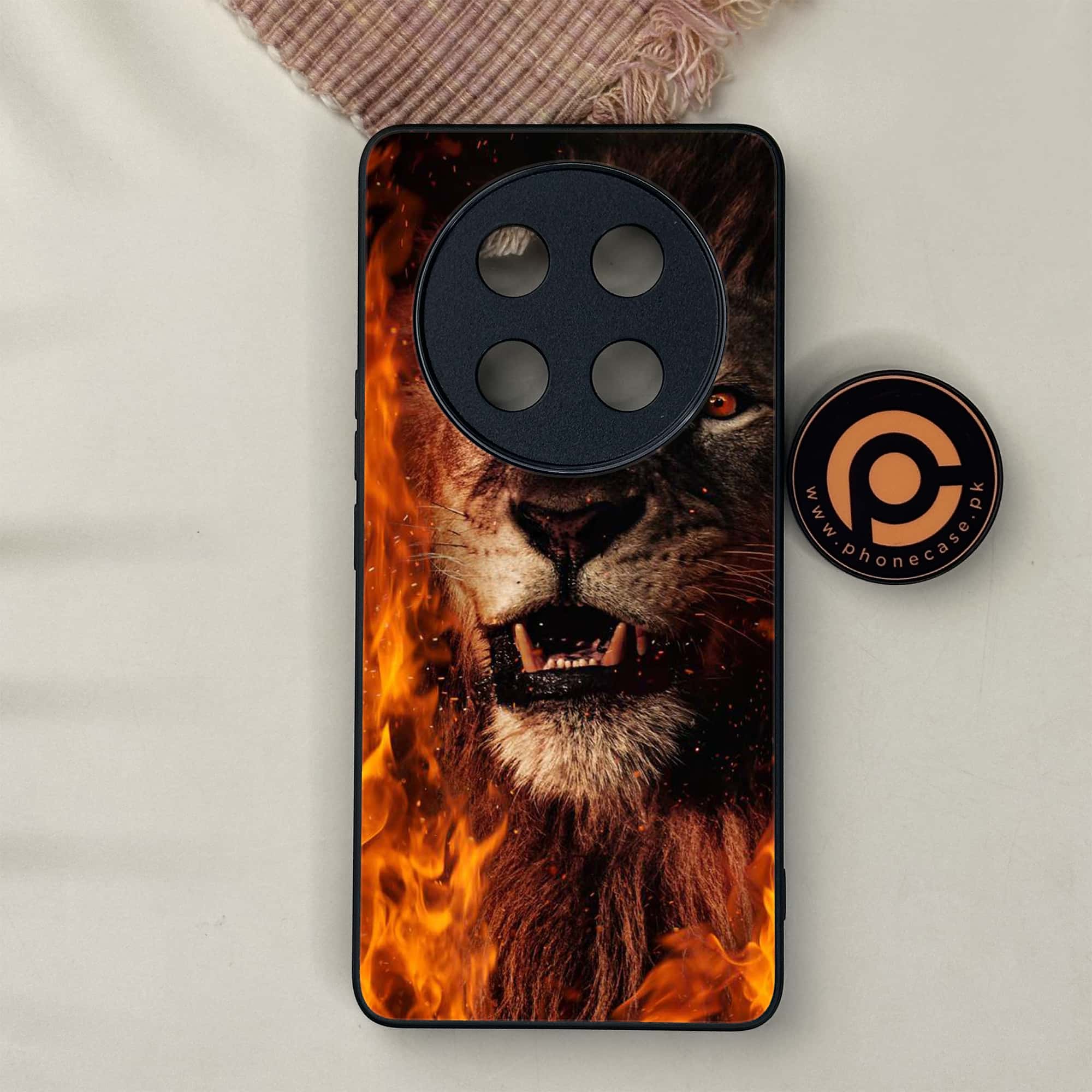Honor X9c 5G - Tiger Series - Premium Metal Printed soft Bumper shock Proof Case
