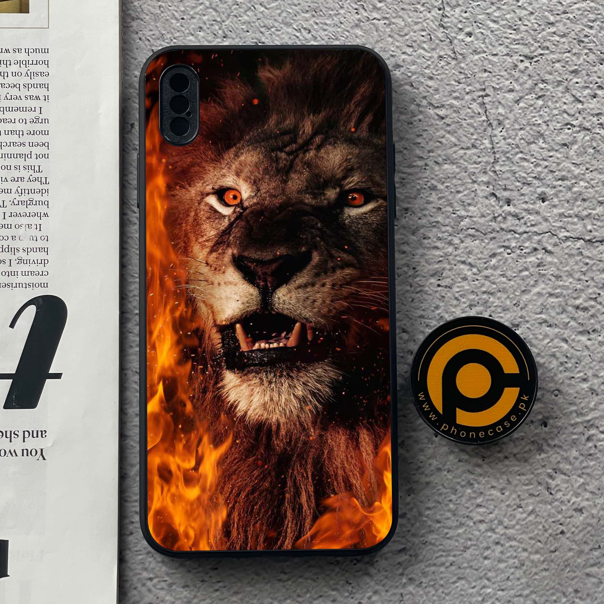 iPhone XS Max - Tiger Art Series - Premium Metal Printed soft Bumper shock Proof Case