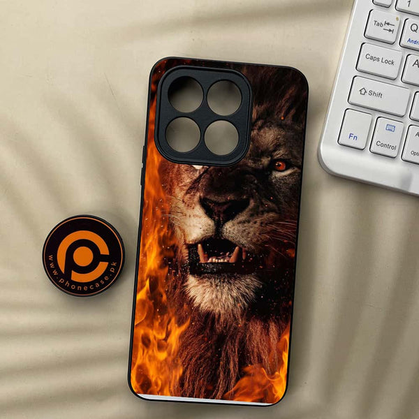 Honor X5b - Tiger Series - Premium Metal  Printed soft Bumper shock Proof Case