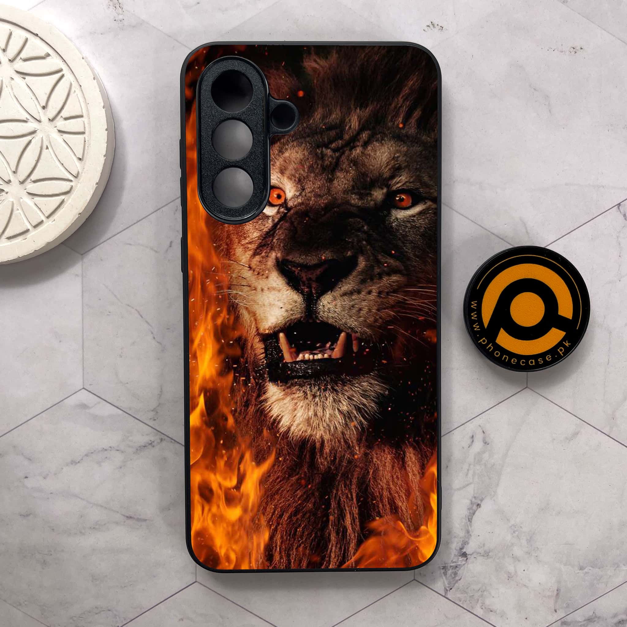 Samsung Galaxy A26 5G - Tiger Series - Premium Metal Printed soft Bumper shock Proof Case