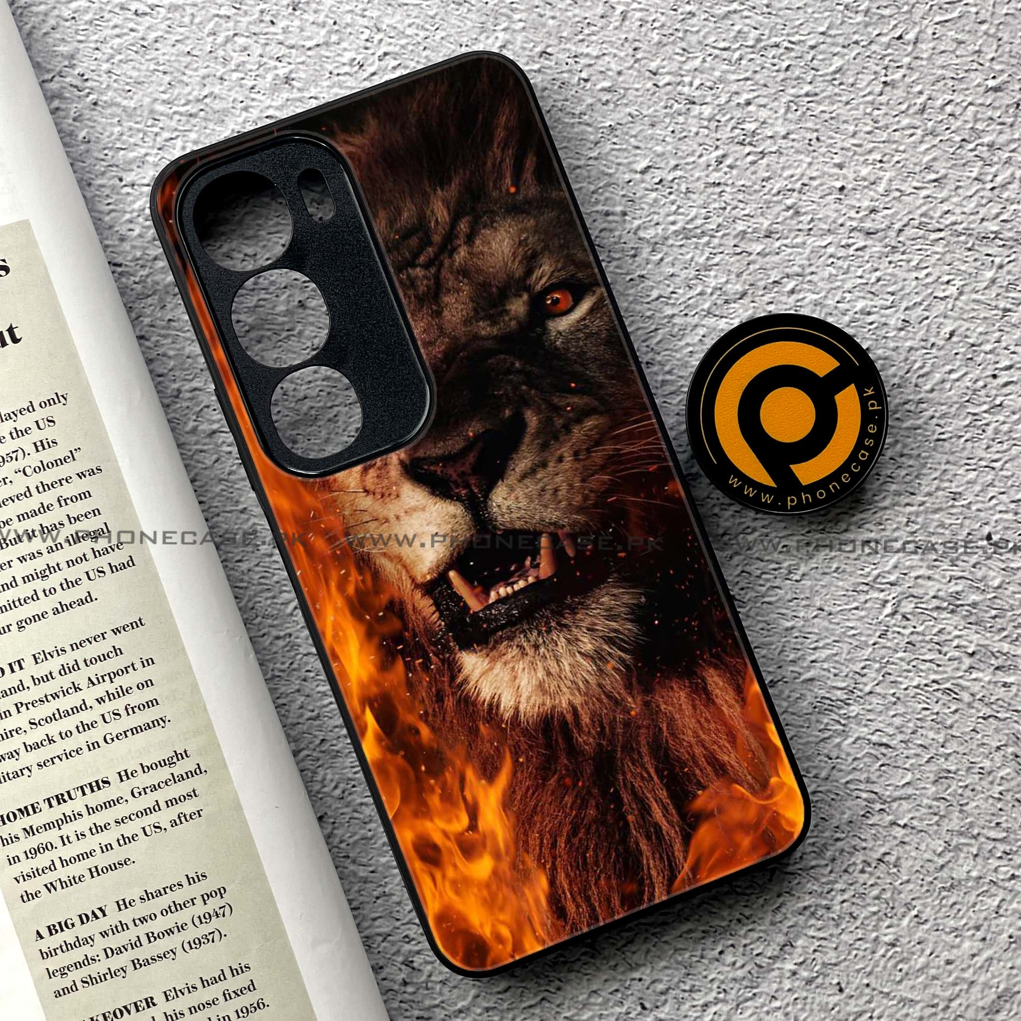 Vivo Y19s - Tiger Series - Premium Printed Glass soft Bumper shock Proof Case