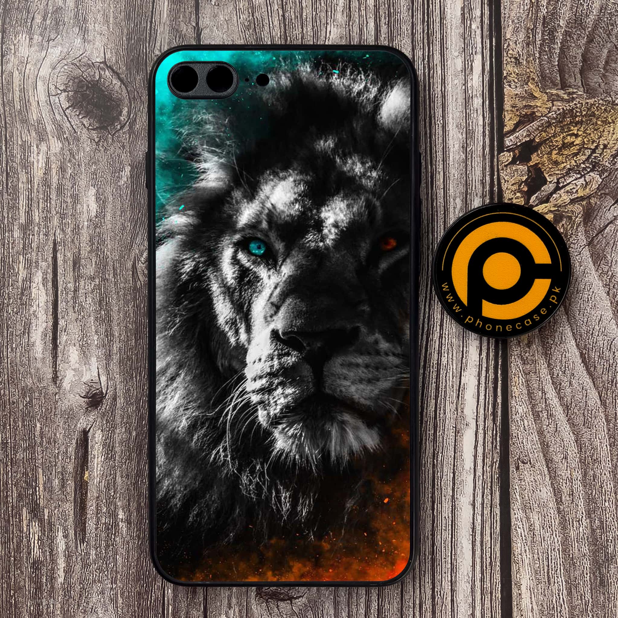 iPhone 7 Plus - Tiger Art Series - Premium Metal Printed soft Bumper shock Proof Case