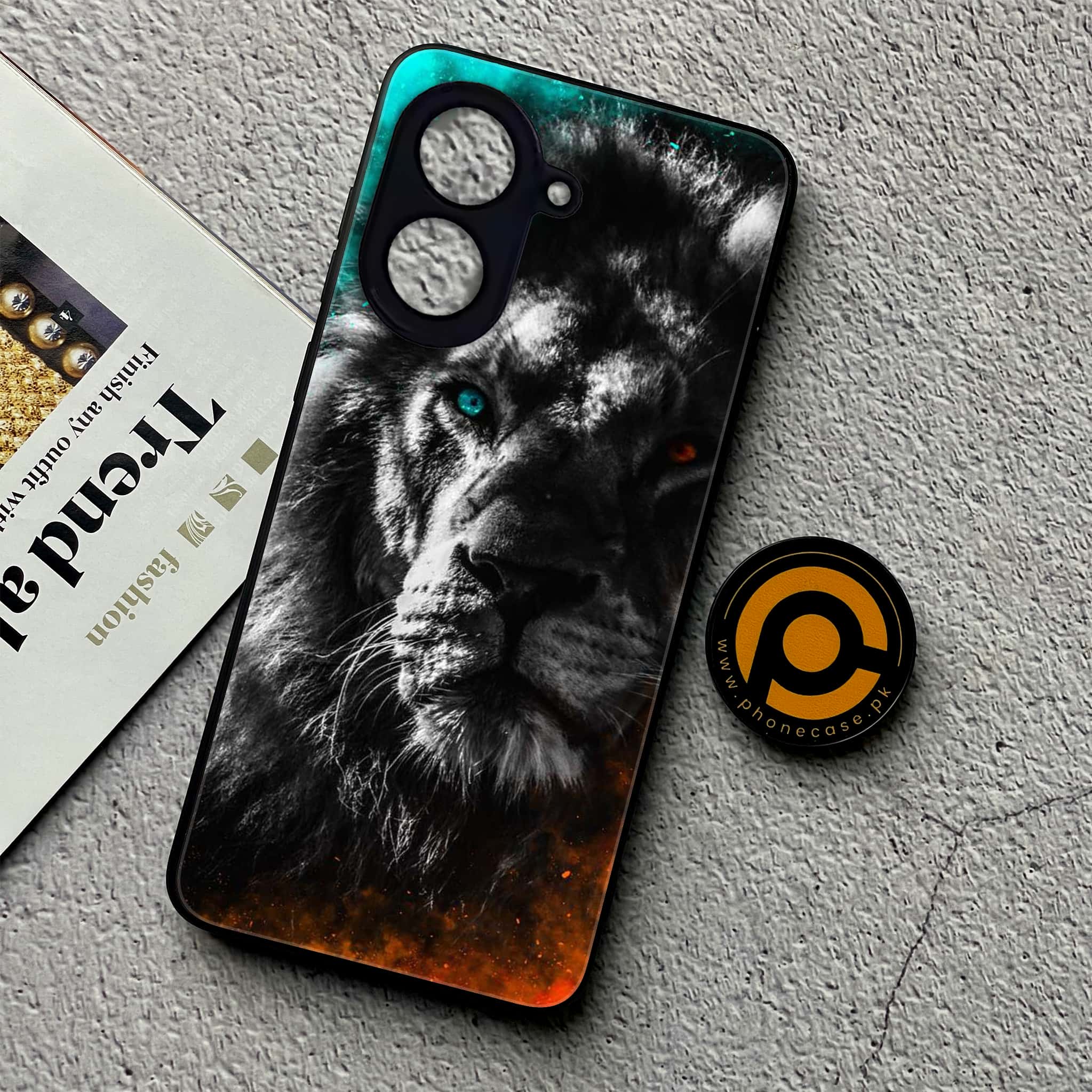 Xiaomi Redmi A5 - Tiger Series - Premium Metal Printed soft Bumper shock Proof Case