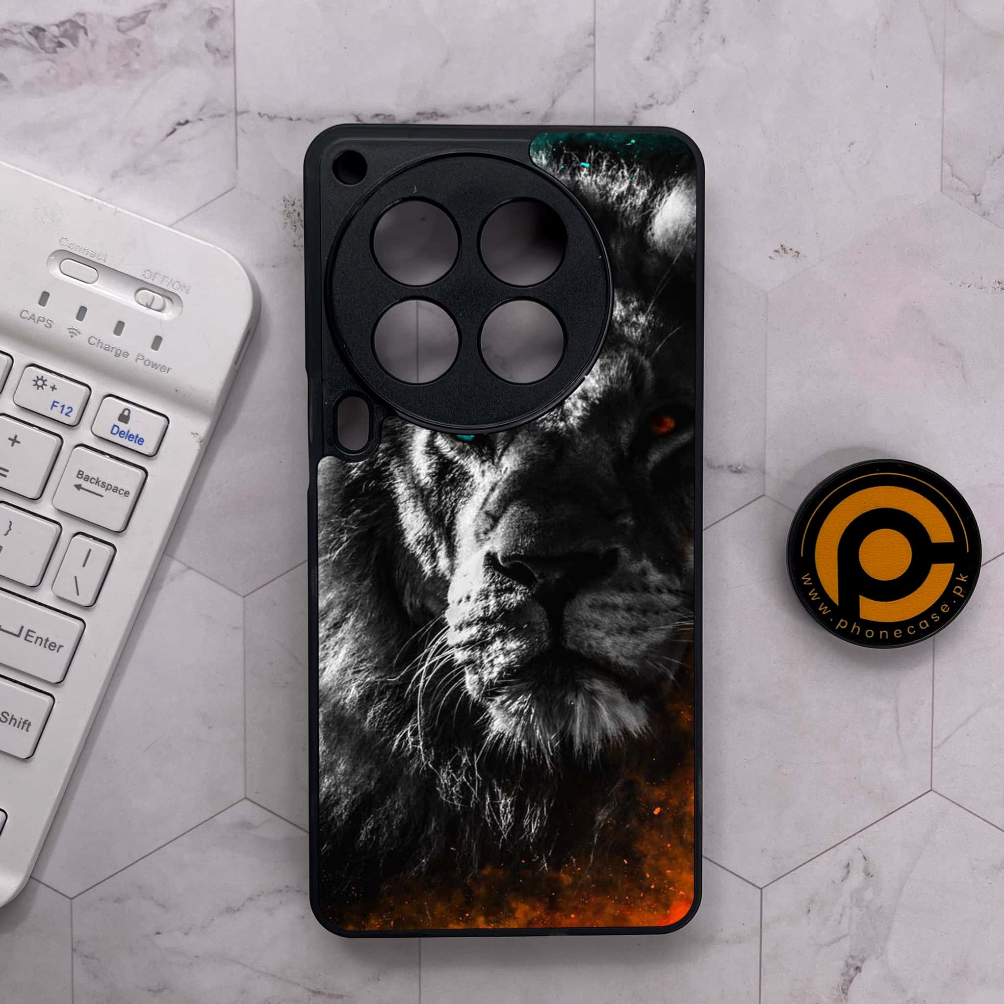 Tecno Camon 30 Premier - Tiger Series - Premium Metal Printed soft Bumper shock Proof Case