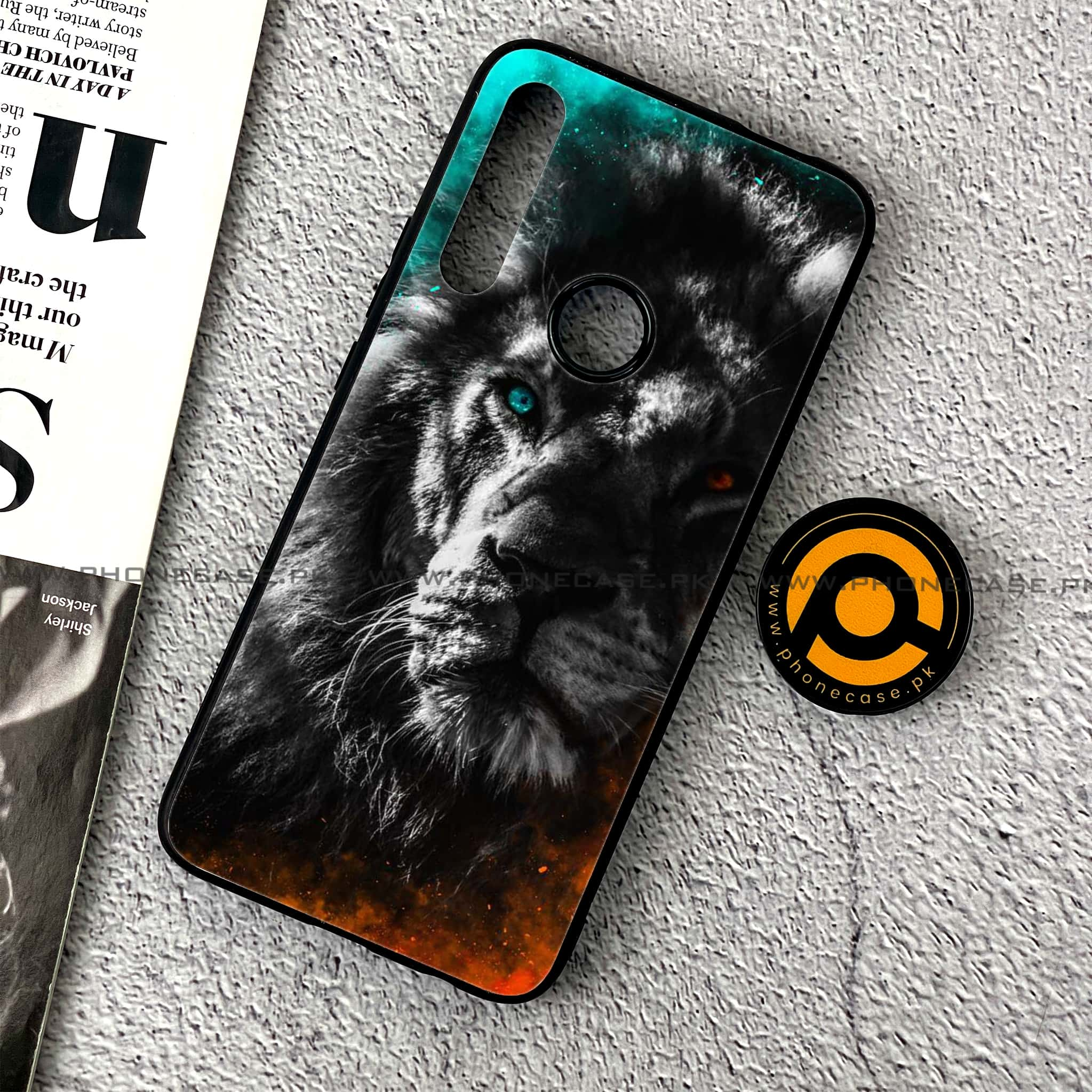 Huawei Y9 Prime (2019) - Tiger Art Series - Premium Printed Glass soft Bumper shock Proof Case