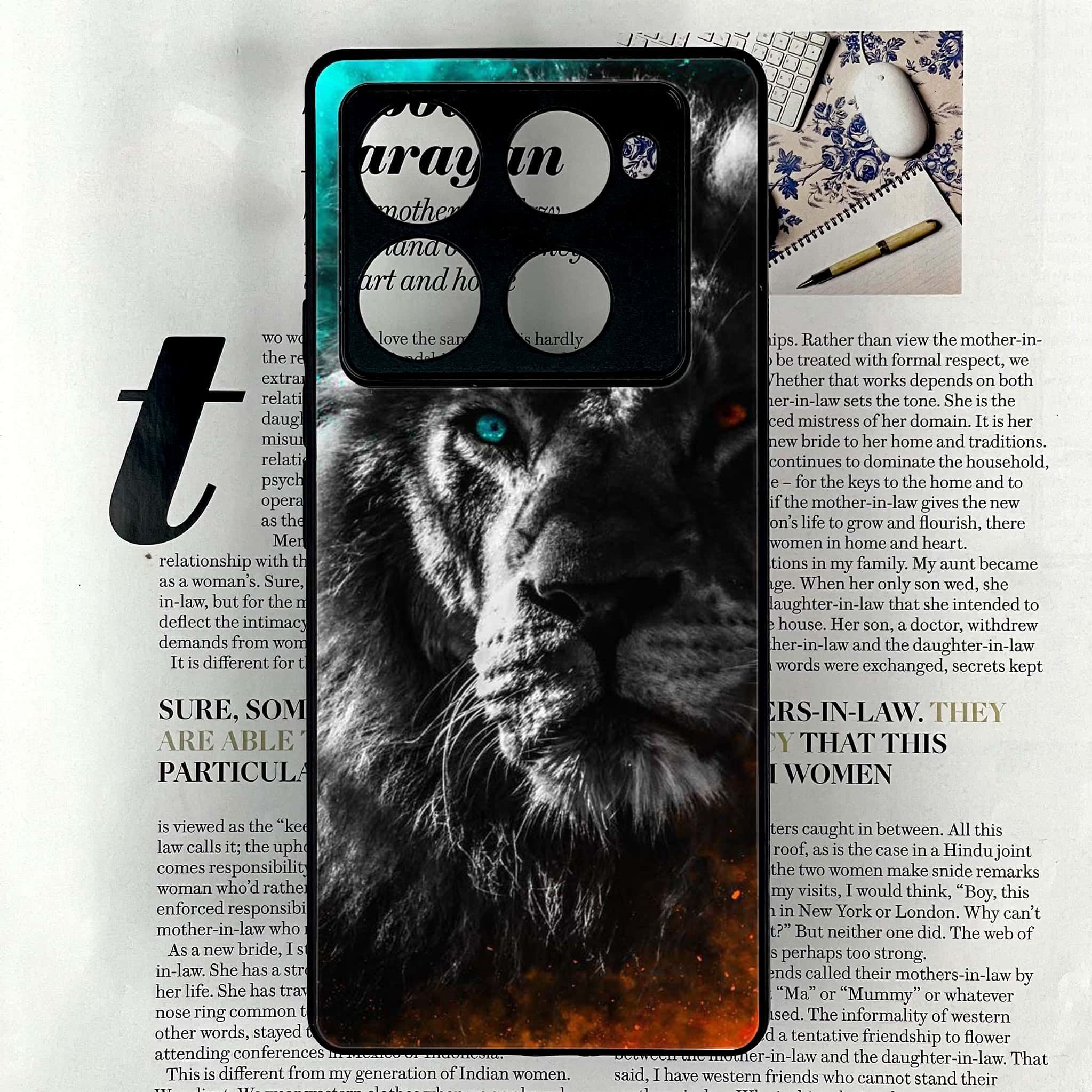 Infinix Note 40 Pro Plus - Tiger Series - Premium Metal Printed soft Bumper shock Proof Case