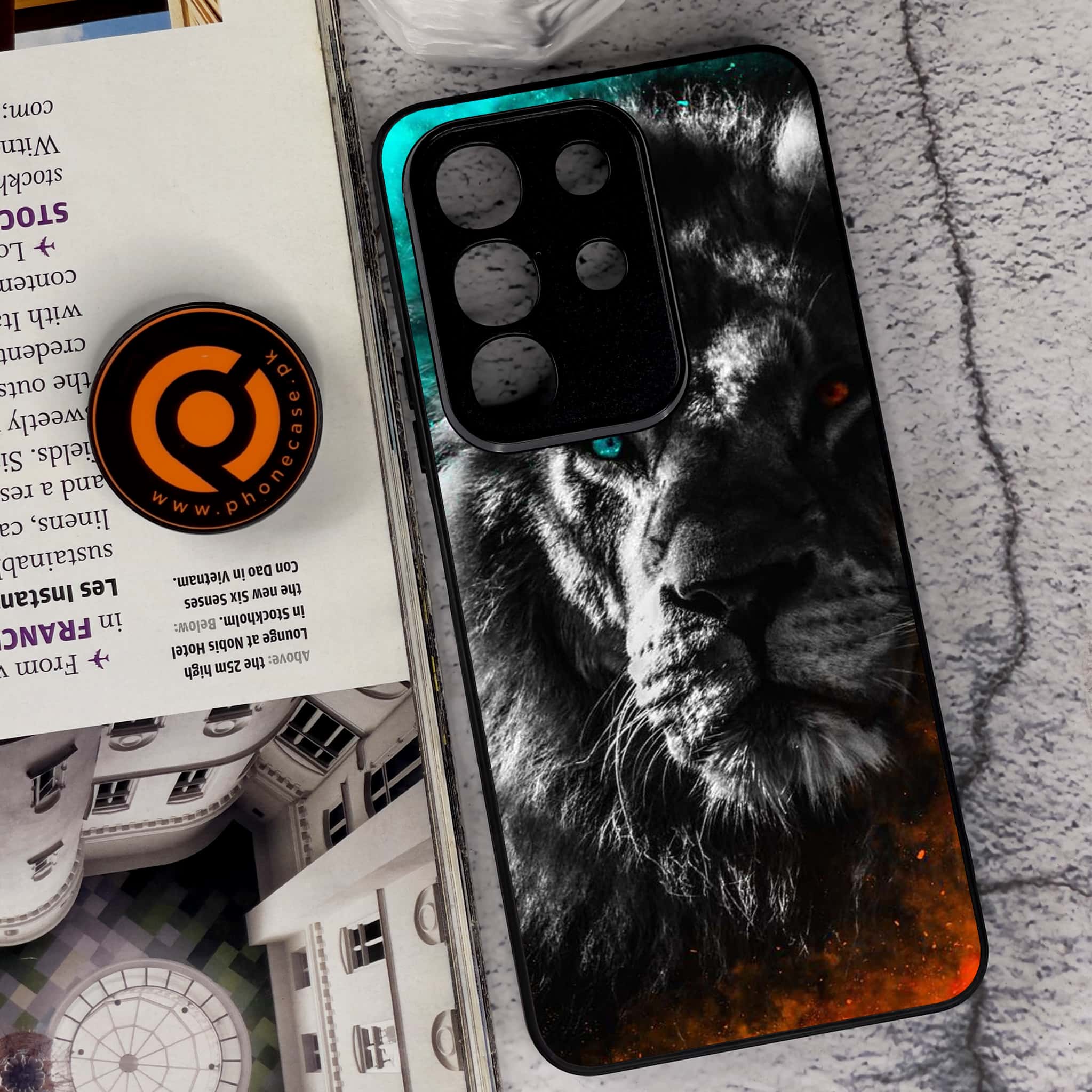 Vivo Y29 4G - Tiger Series - Premium Metal Printed soft Bumper Shock Proof Case