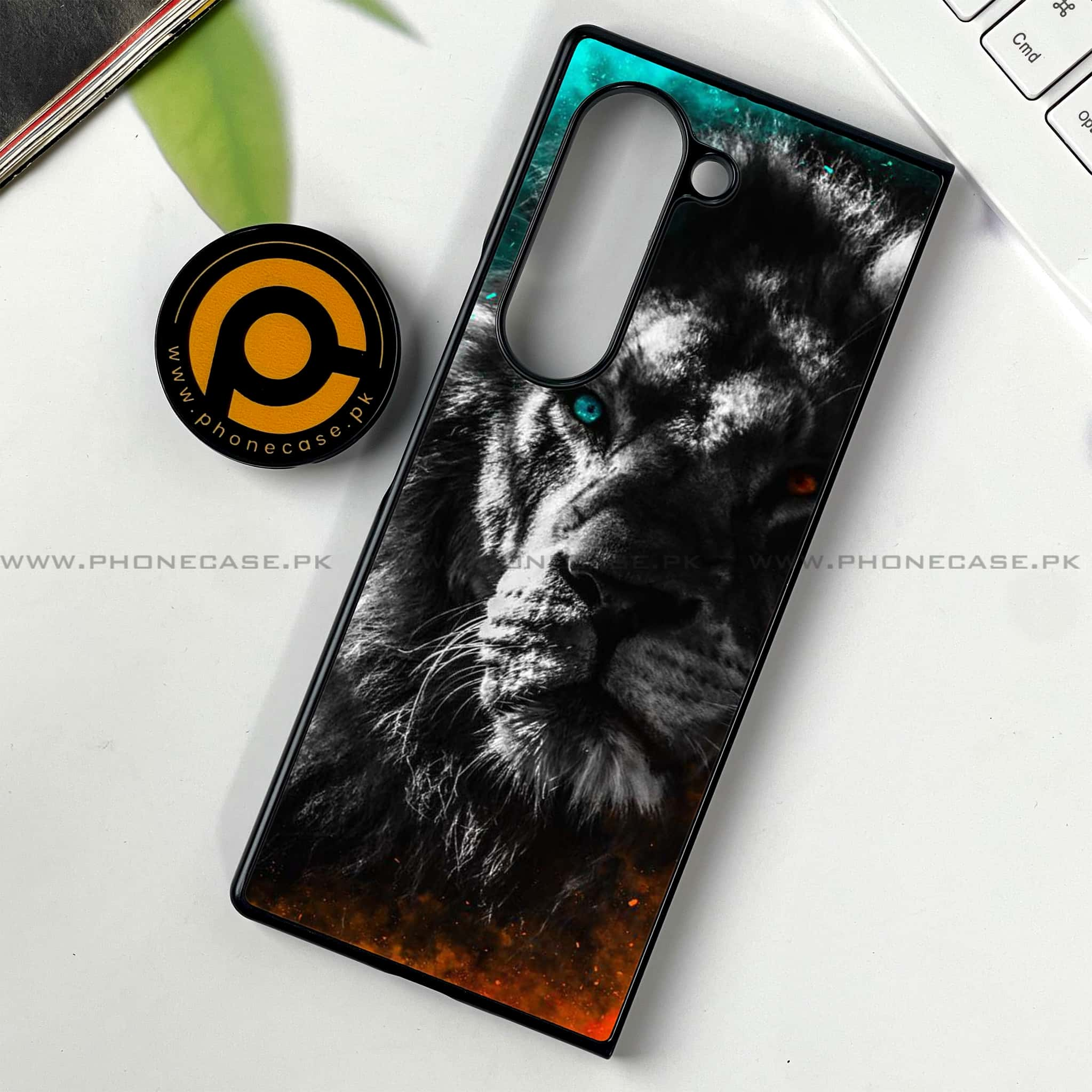 Samsung Galaxy Z Fold 6 - Tiger Series - Premium Printed Metal soft Bumper shock Proof Case