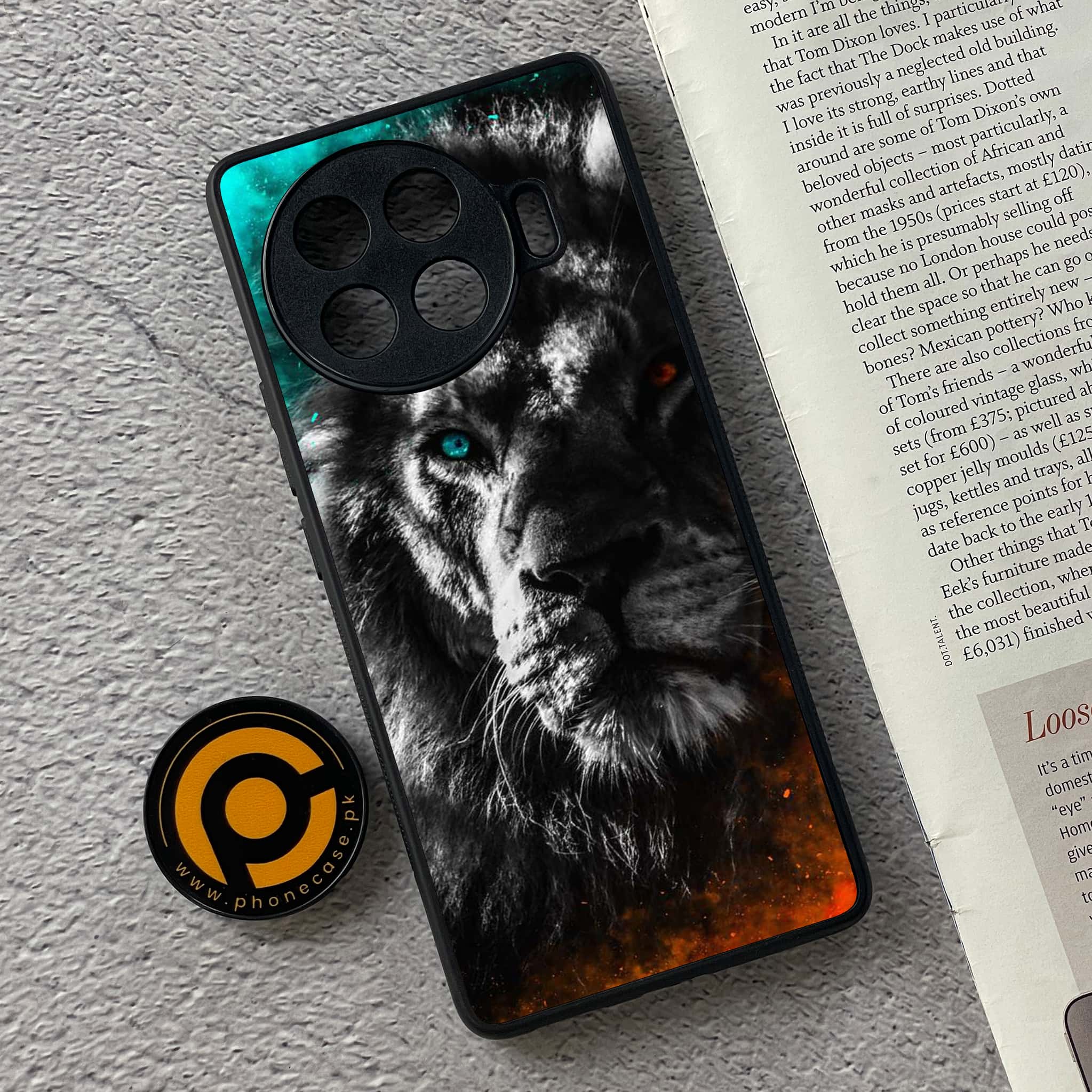 Tecno Spark 20 pro plus - Tiger Series - Premium Printed Glass soft Bumper shock Proof Case