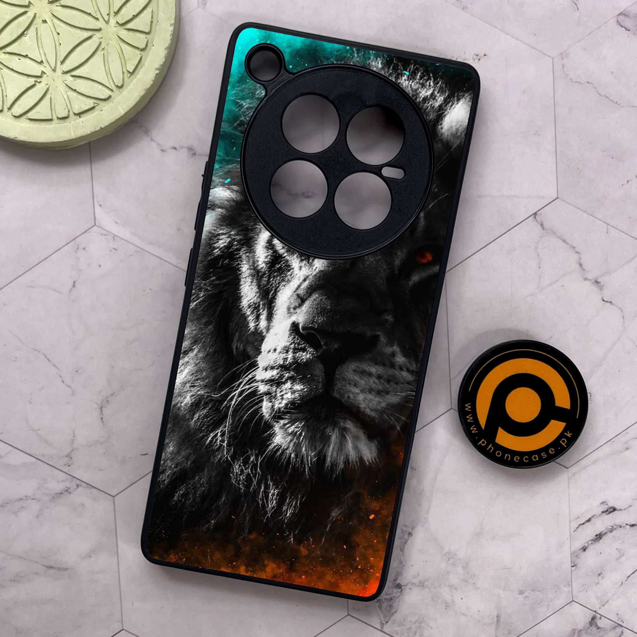 Infinix Zero 40 5G - Tiger Series - Premium Metal Printed soft Bumper shock Proof Case
