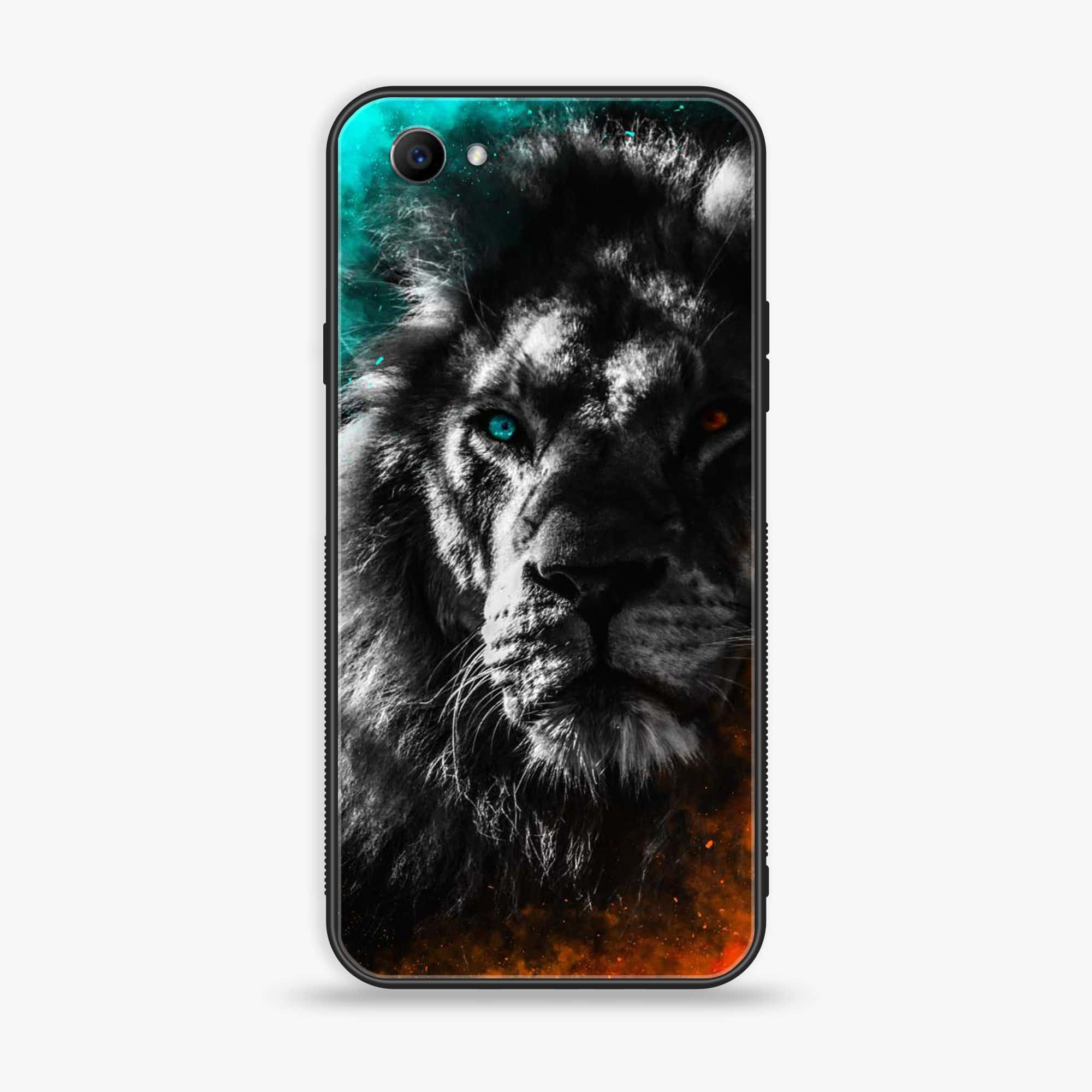 Oppo F7 Youth - Tiger Series - Premium Printed Glass soft Bumper shock Proof Case