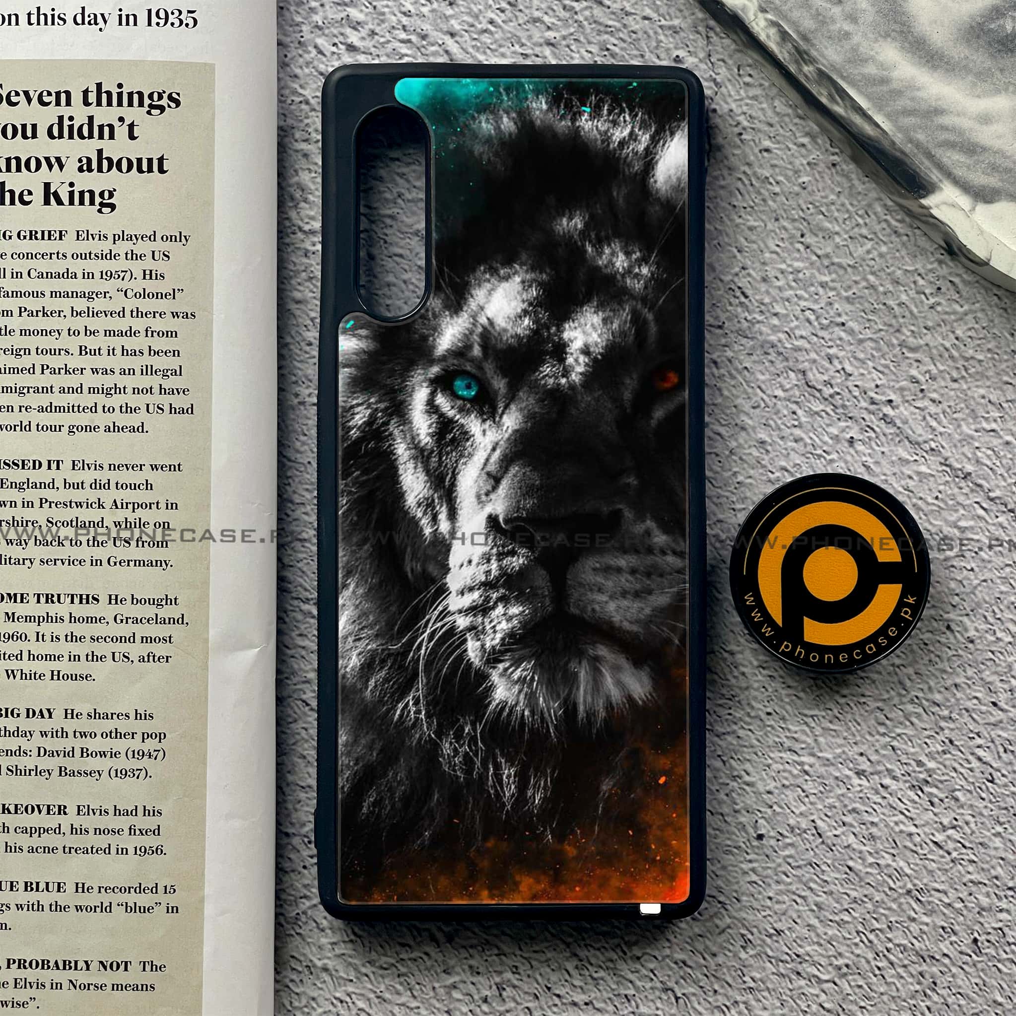 LG G9 - Tiger Series - Premium Metal Printed soft Bumper shock Proof Case
