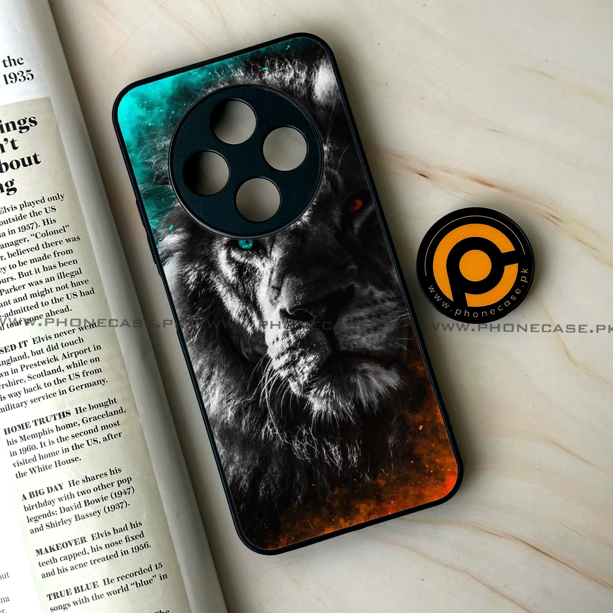 Oppo F27 Pro - Tiger Series - Premium Metal Printed soft Bumper Shock Proof Case